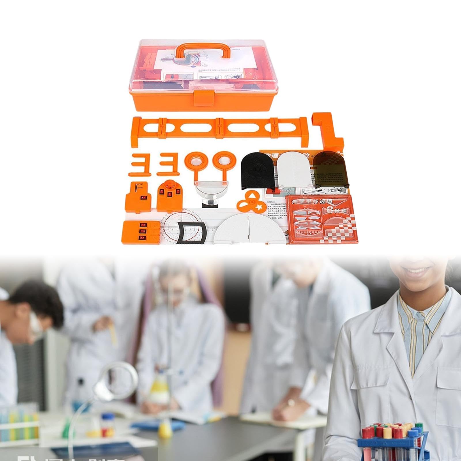 Experimentierkasten für Physikalische Optik: Abbildungsexperiment mit Sammellinse Und Kleinem Loch. Demonstrationsmaterial für Lehrkräfte.