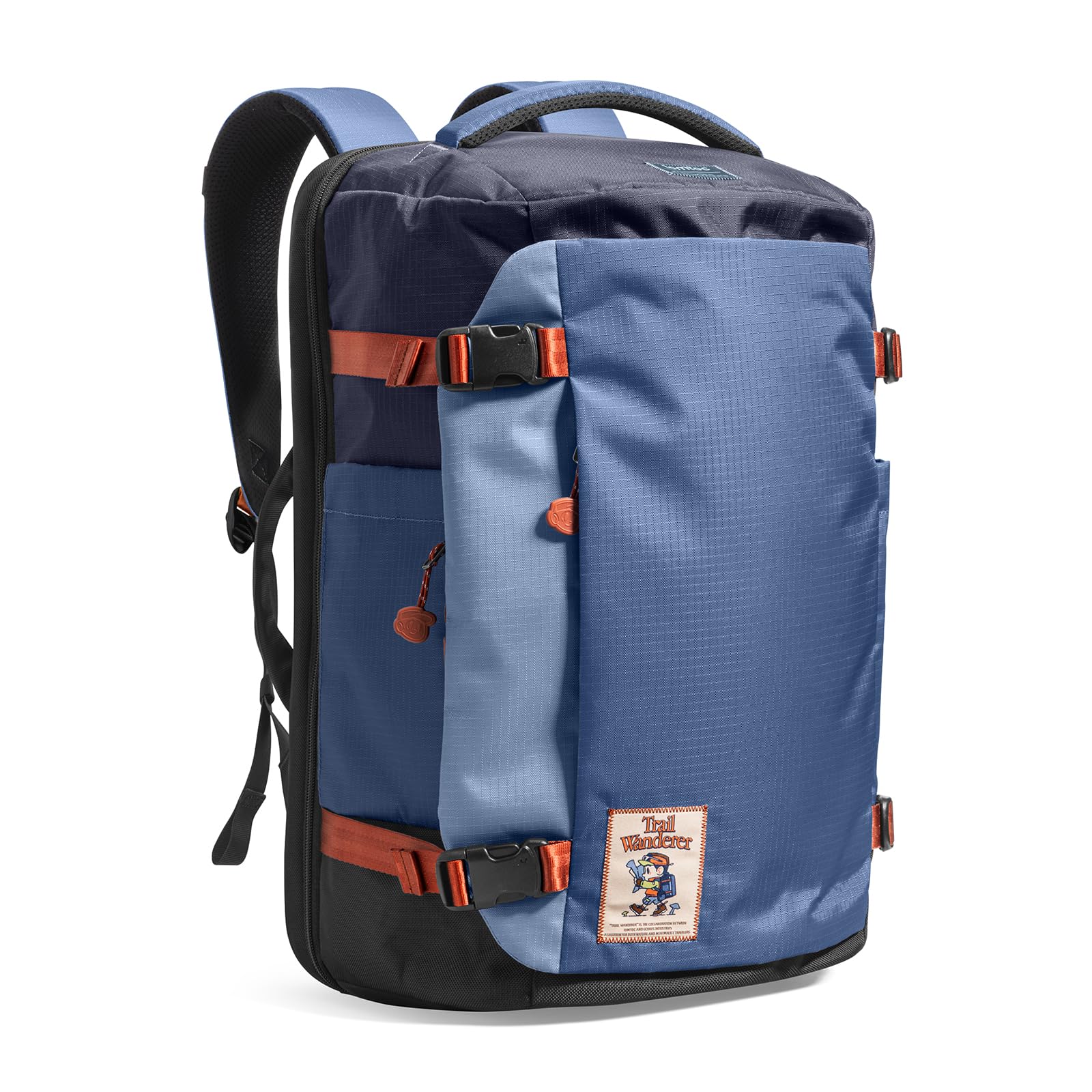 tomtoc Travel Backpack, TSA Carry On/Personal Item Bag Flight Approved | 28/40L Carry on Luggage Backpack for Men Women, PFAS Free, Water-resistant Business Airplanes Rucksack for Travel Essentials