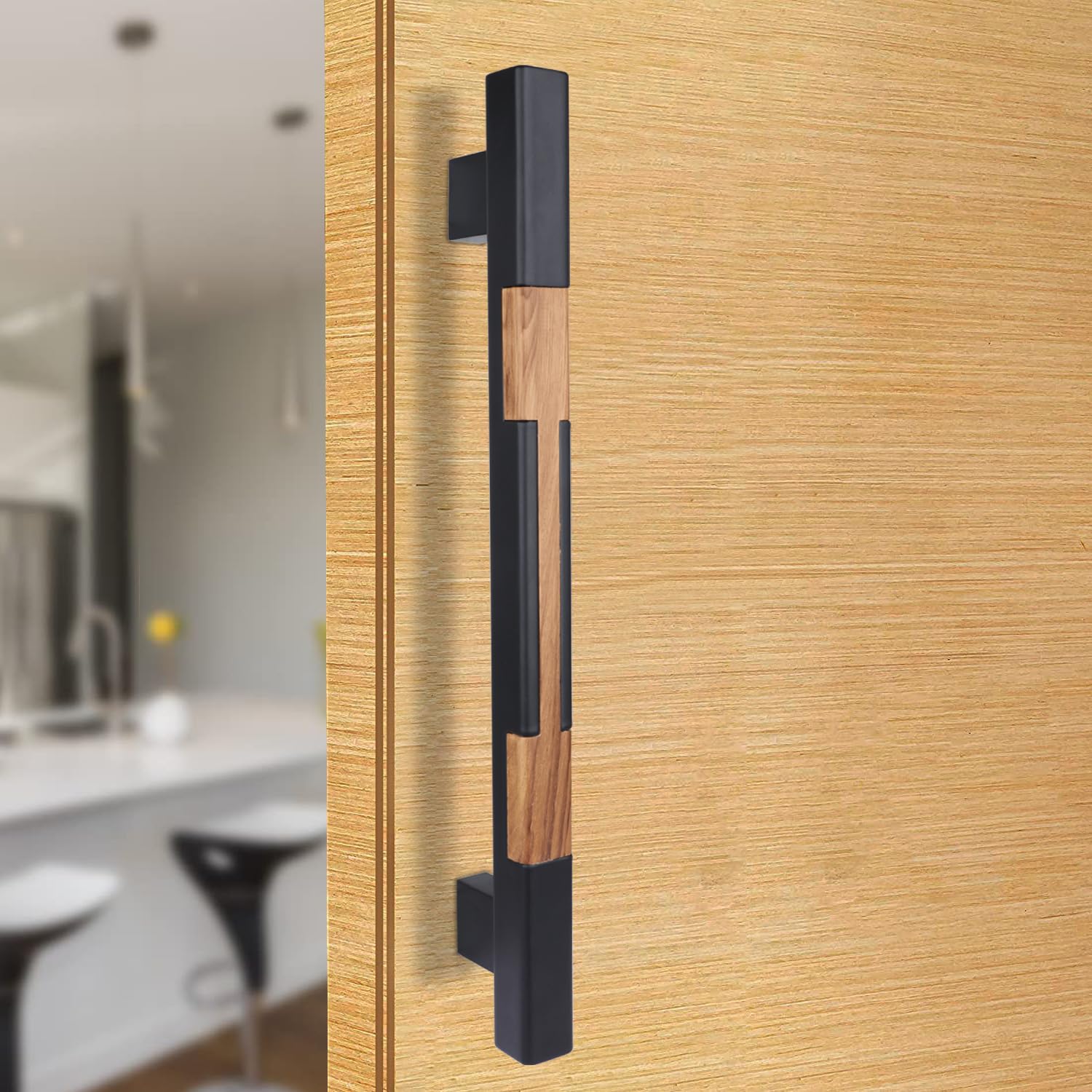 BonKaso FDH-4BL Aluminum Premium Push Pull Door Handle for Glass & Wooden Door (Black) (Set of 1) (B0CDQ77X96) Amazon Price History, Amazon Price Tracker