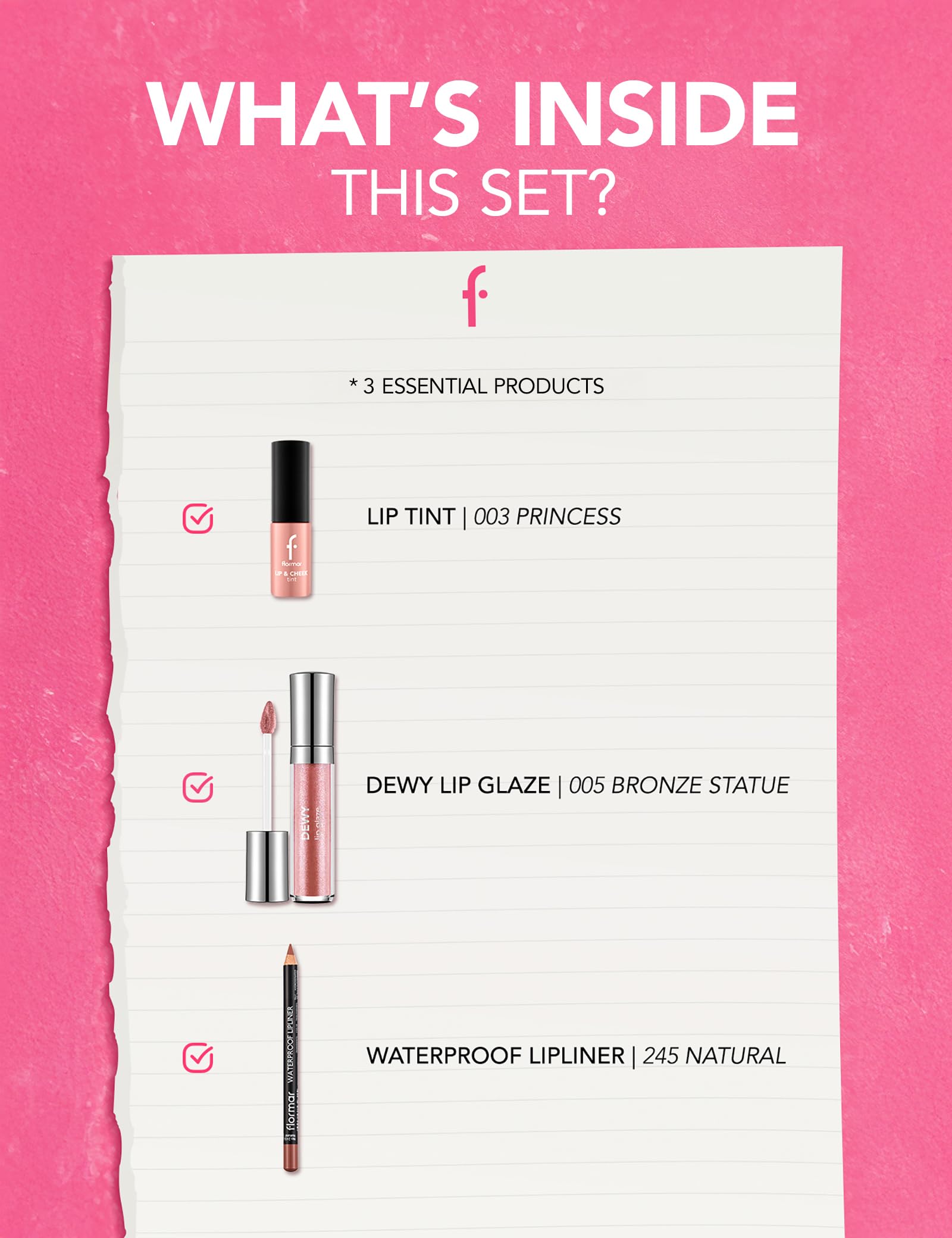 Perfect Lip Combo 3'lü Dudak Makyajı Seti