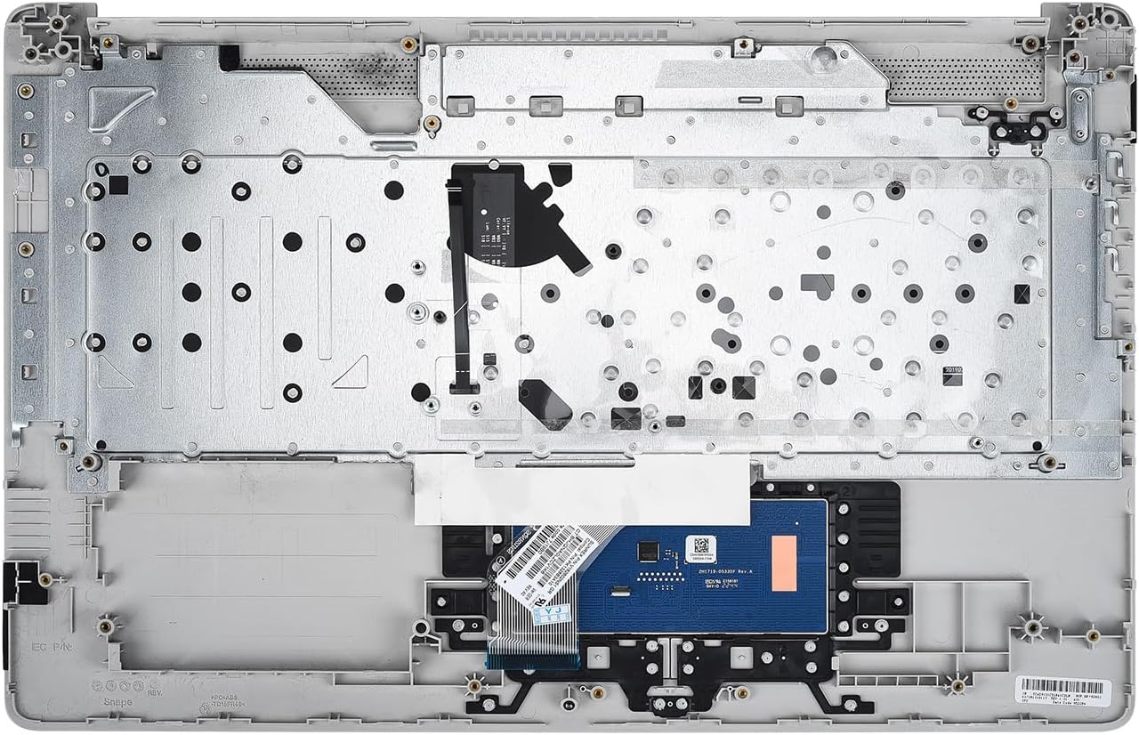 Replacement Upper Case Palmrest for HP 17-by 17t-by 17-ca 17z-ca 17t-by400 17-by0026cy 17z-ca300 Series Laptop Backlit Keyboard with ODD with PTP Touchpad Assembly P/N: L92783-001 6070B1308113
