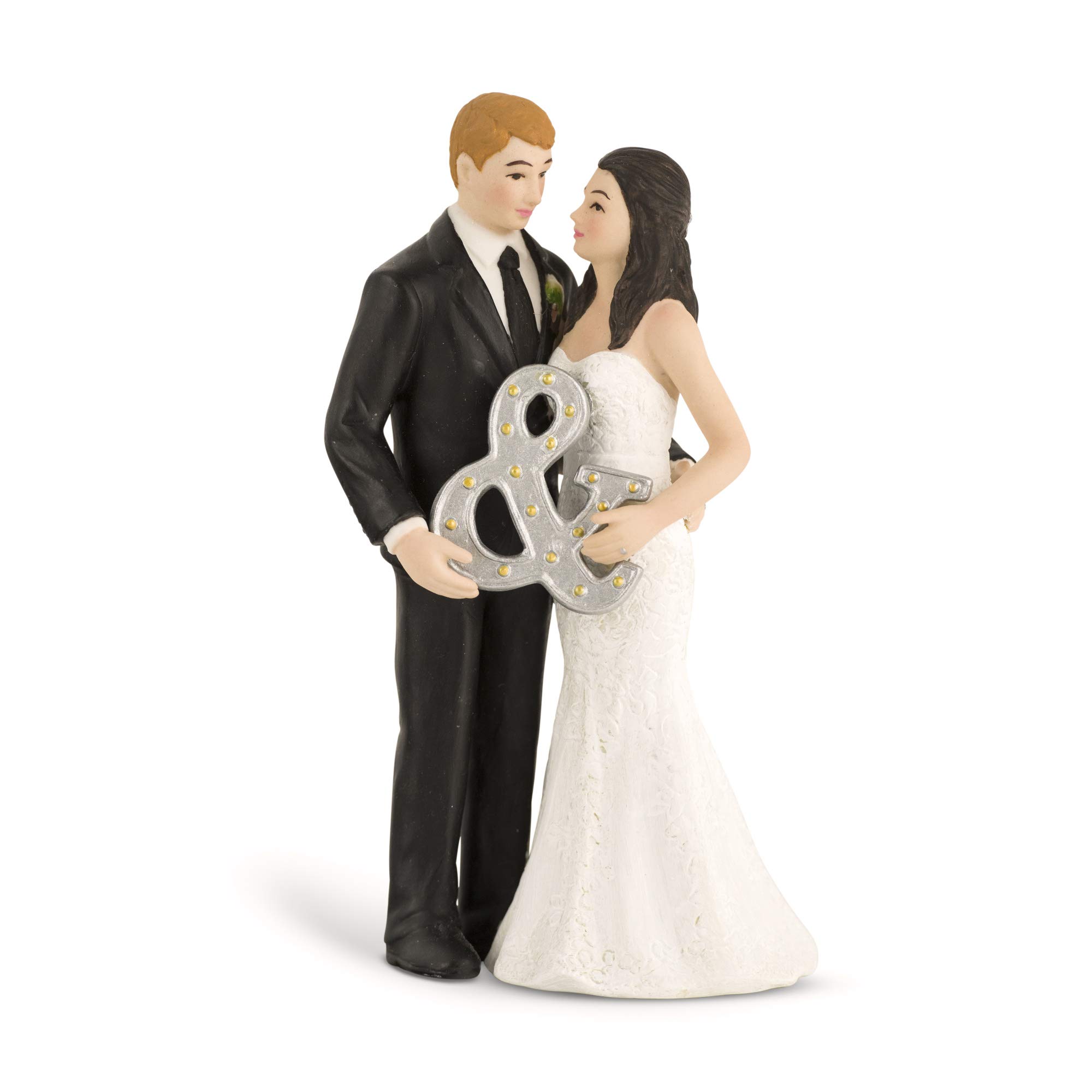 Tortenfigur zur Hochzeit Brautpaar Mrs. & Mr.