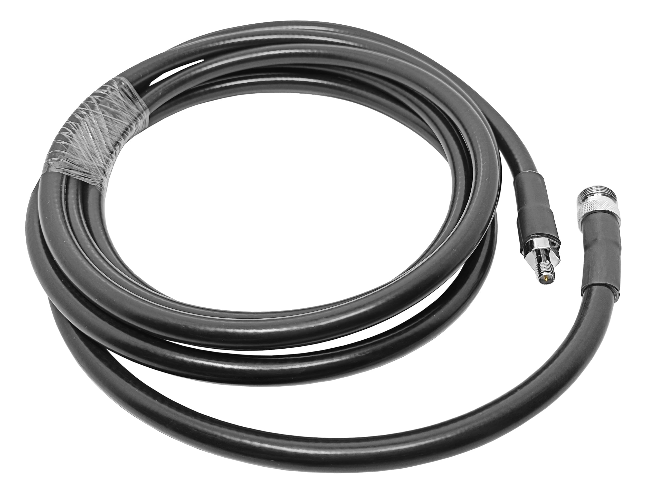 Câble d'extension coaxial LMR400 à Faible Perte N Femelle vers RP Femelle – 1 pièce, idéal for Les antennes, Les amplificateurs et Les boosters WiFi(25ft)
