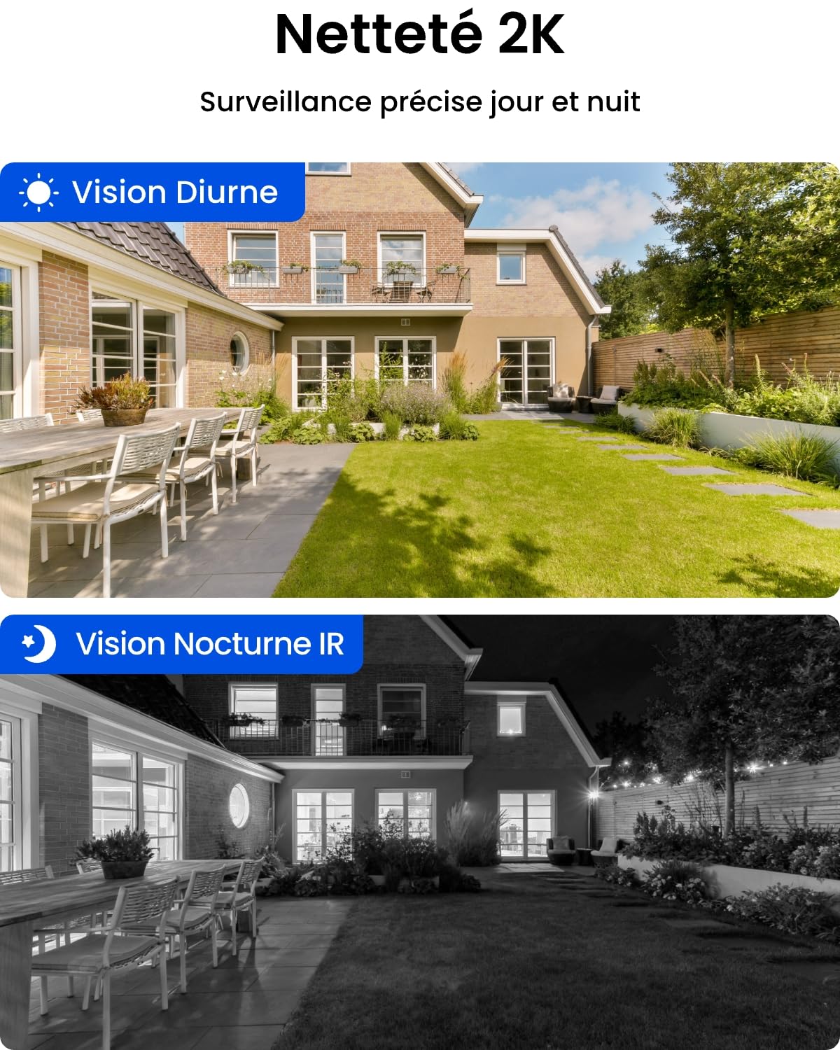 Reolink Kit Caméra Surveillance 2X 360° Pan&Tilt Caméra Solaire sans Fil 2K | Détection IA, Vision Nocturne, Stockage Local sans Abonnement, Jusqu'à 1 To, Home Hub Mini+Argus PT Lite+Panneau Solaire
