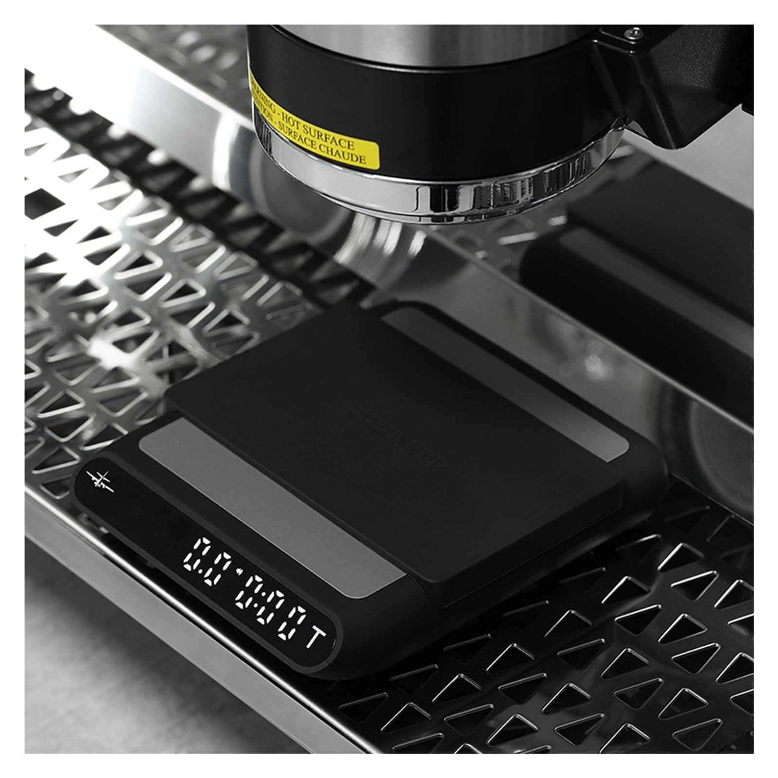 Básculas Digitales, Báscula de café electrónica intelinte con sincronización automática, minibásculas cocina delicadas, accesorios elegantes for barista doméstico(Nero)