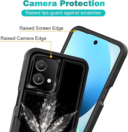 Miniatura 4 de KJFHDJFDH Funda para Moto G Stylus 5G 2023, híbrida de doble capa, resistente, resistente, a prueba de golpes, de policarbonato duro + funda