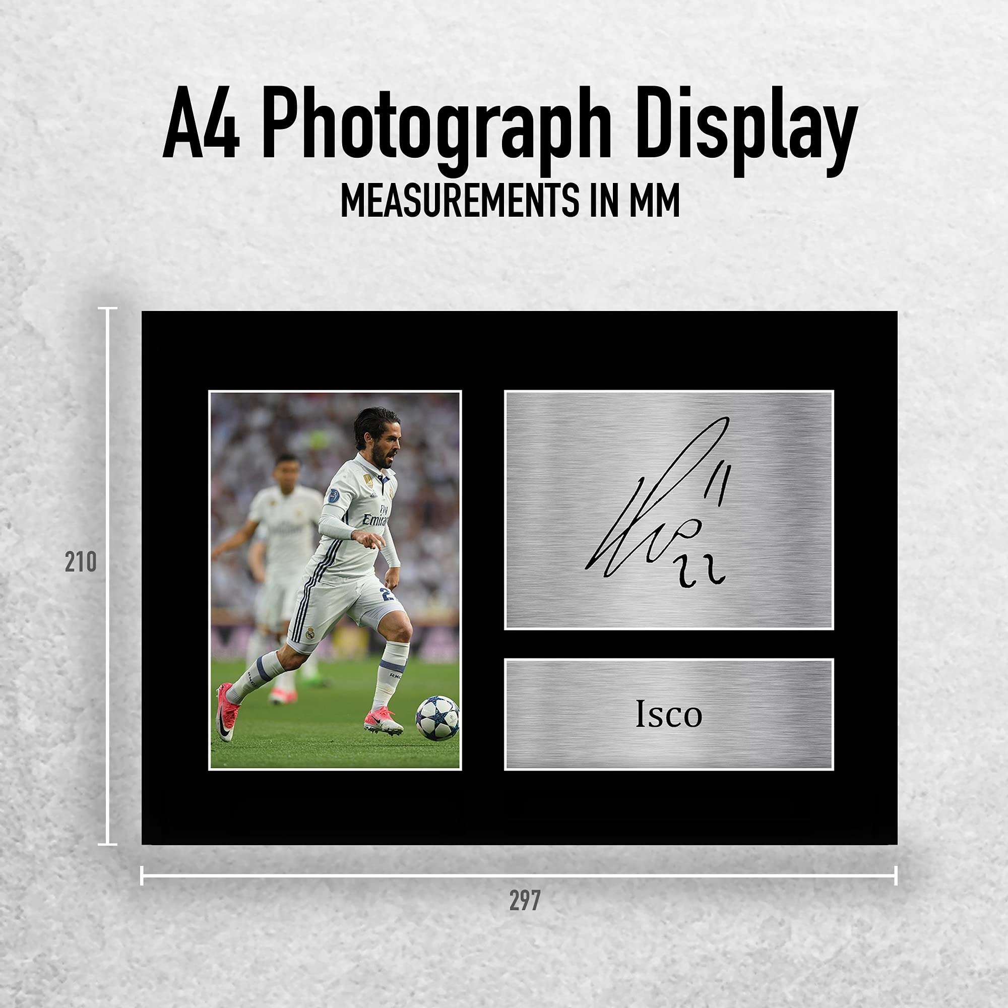 Photo dédicacée de Cristiano Ronaldo Lionel essi Real adrid Barcalona