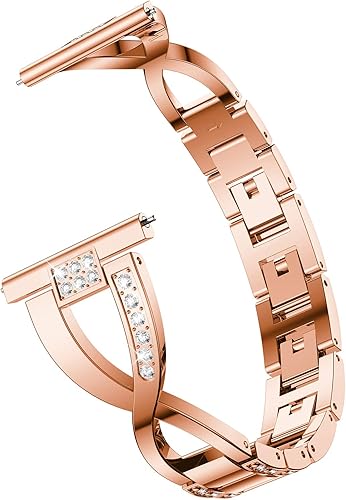 Miniatura 3 de Correas de repuesto para Samsung Galaxy Watch 3 de 1.772 in SM-R840 para mujeres y hombres, 0.866 pulgadas de liberación rápida de acero inoxidable