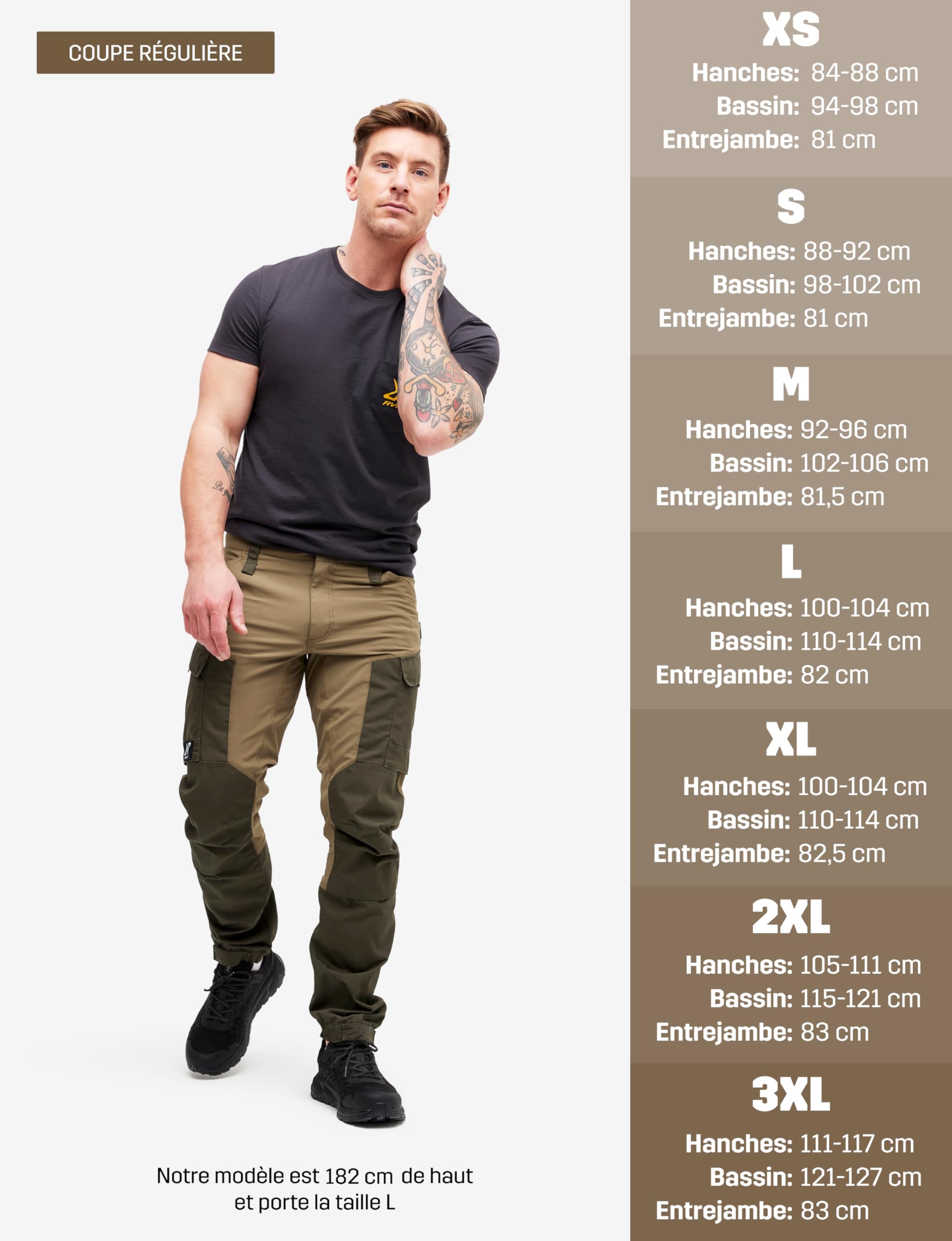 RevolutionRace Homme RVRC GP Pants, Pantalon Durable pour la randonnée et Autres activités de Plein air