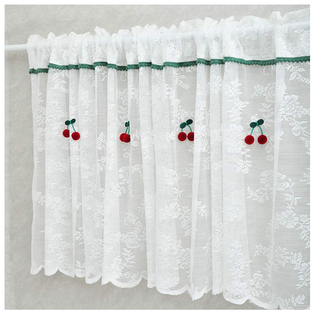 Cortinas de encaje nórdico ideales para decorar la cocina o el balcón