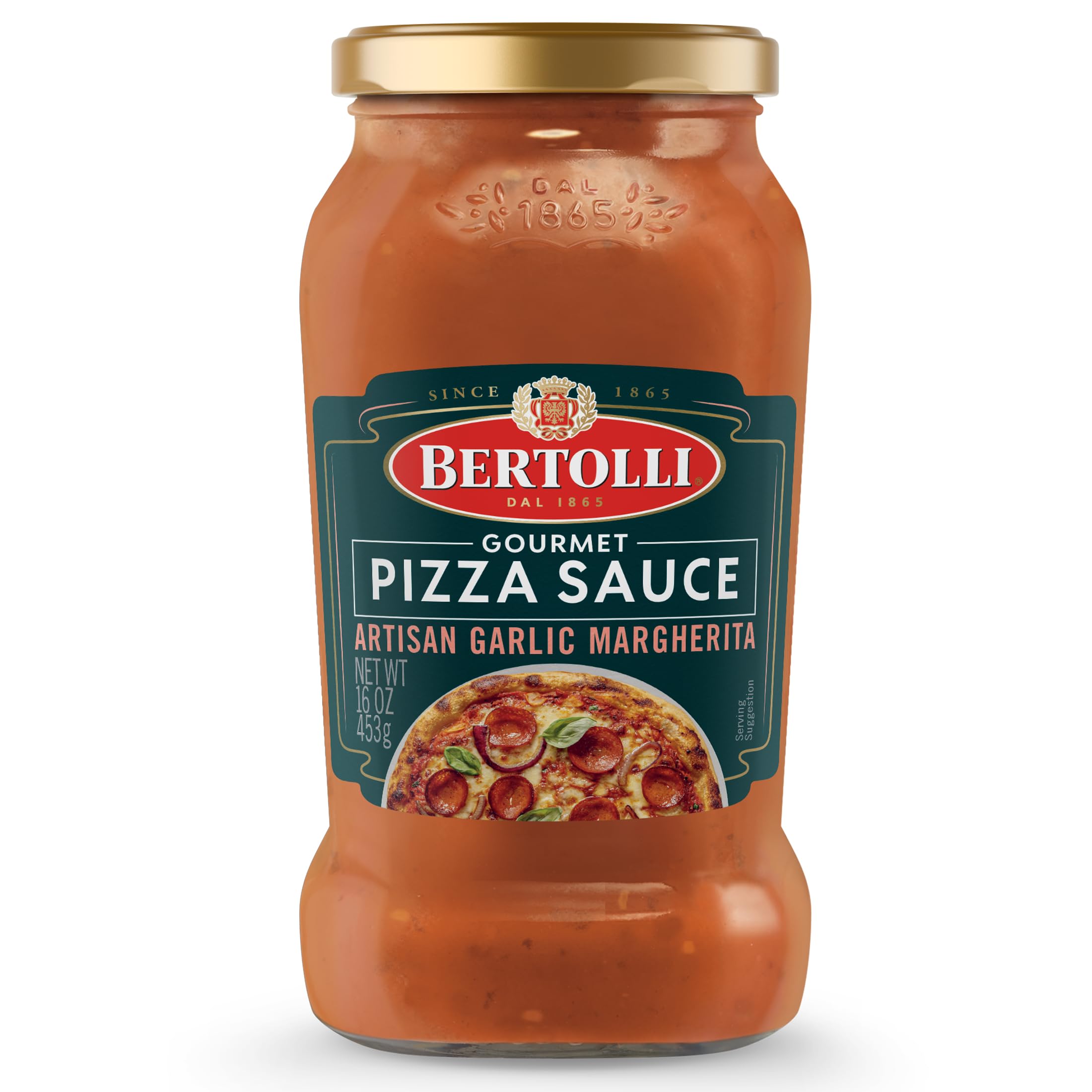Bertolli Gourmet Pizza Sauce, Artisan Garlic Margherita, 16oz