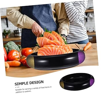 Amazon.co.jp: MUCKLILY リユーザブル刺身皿 製寿司プレート 三