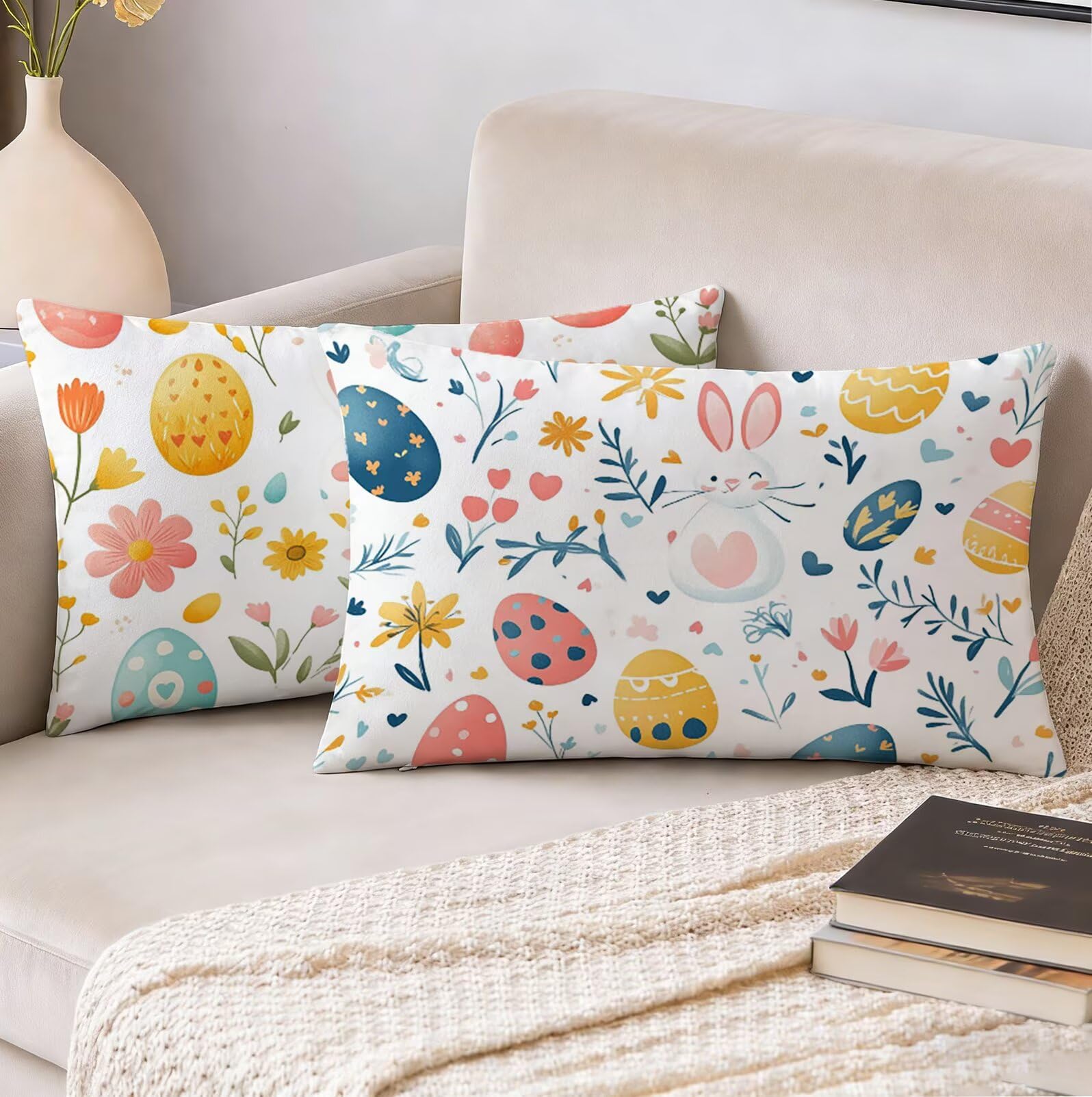 Housses coussin extérieur imperméable lapin pour canapé propre et sans taches