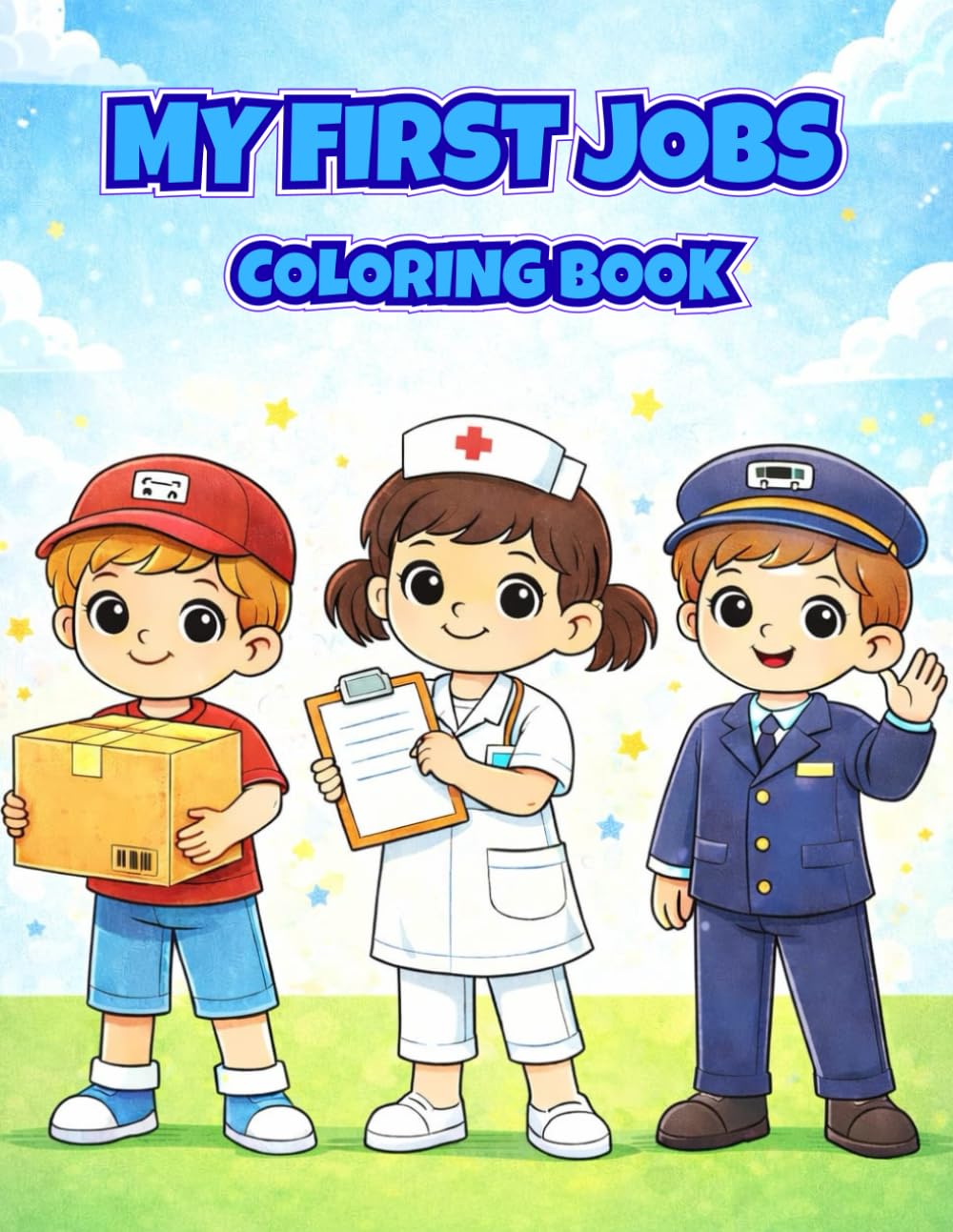 My First Jobs Coloring Book for Toddlers Ages 2–4: Simple and Fun Coloring Pages About Community Helpers