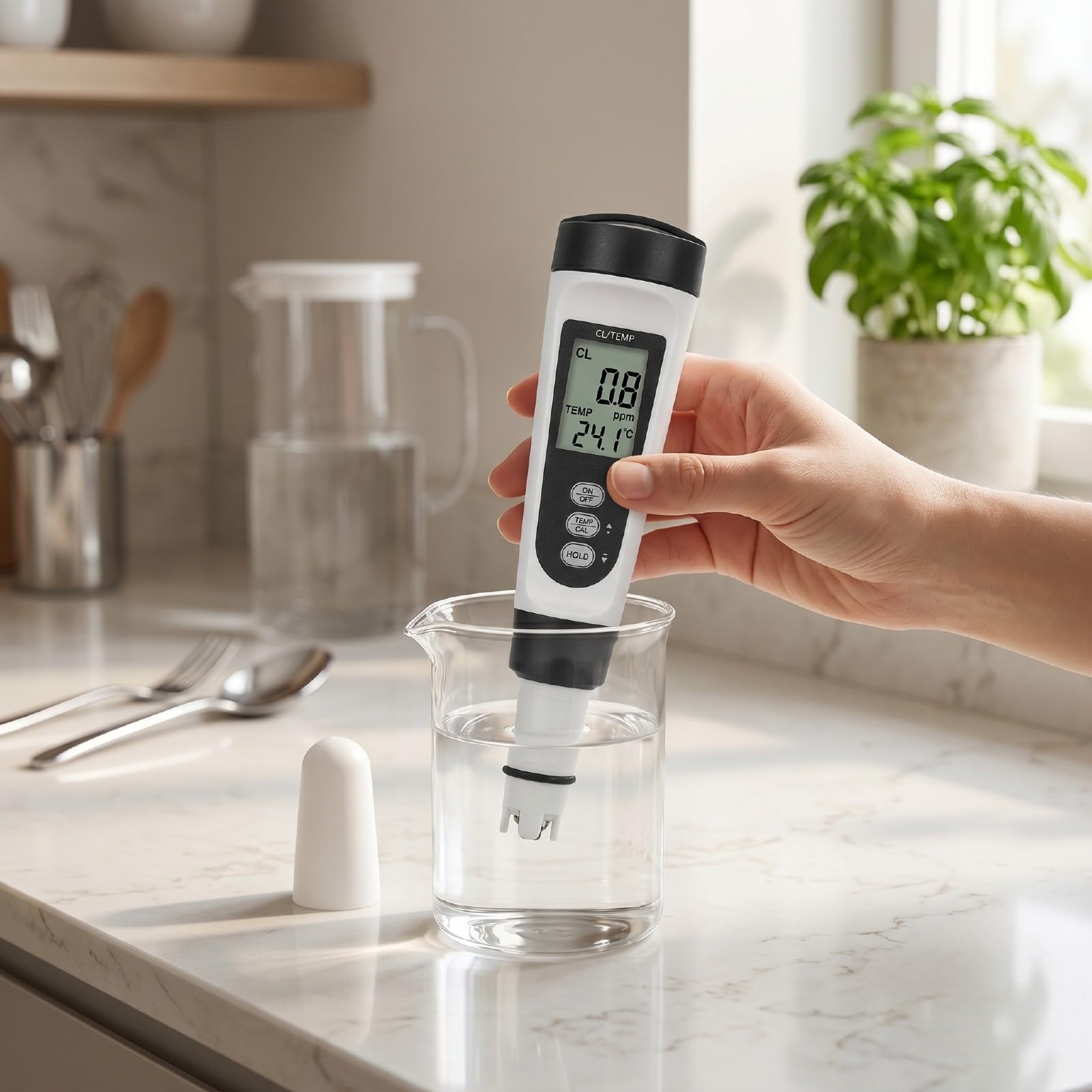 PUSOKEI Pool Wasser Teststift Digitaler Tester für Aquarien