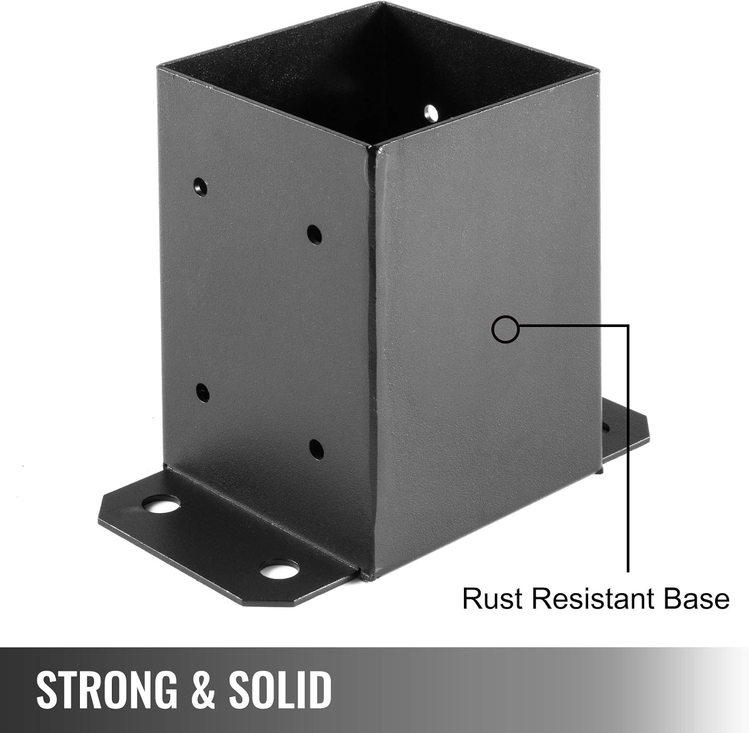 Authentic Crazy Deals VEVOR Post Base, 4 x 4 inch (Inner Size 3.6 x 3.6 inch) 10PCS Wood Fence Post Anchor Base, Heavy Duty Powder-Coated Steel Post Bracket with Screws, for Deck Porch Railing Support Trim Exclusive Discount 80% Offer VEVOR Post Base, 4 x 4 inch (Inner Size 3.6 x 3.6 inch) 10PCS Wood Fence Post Anchor Base, Heavy Duty Powder-Coated Steel Post Bracket with Screws, for Deck Porch Railing Support Trim