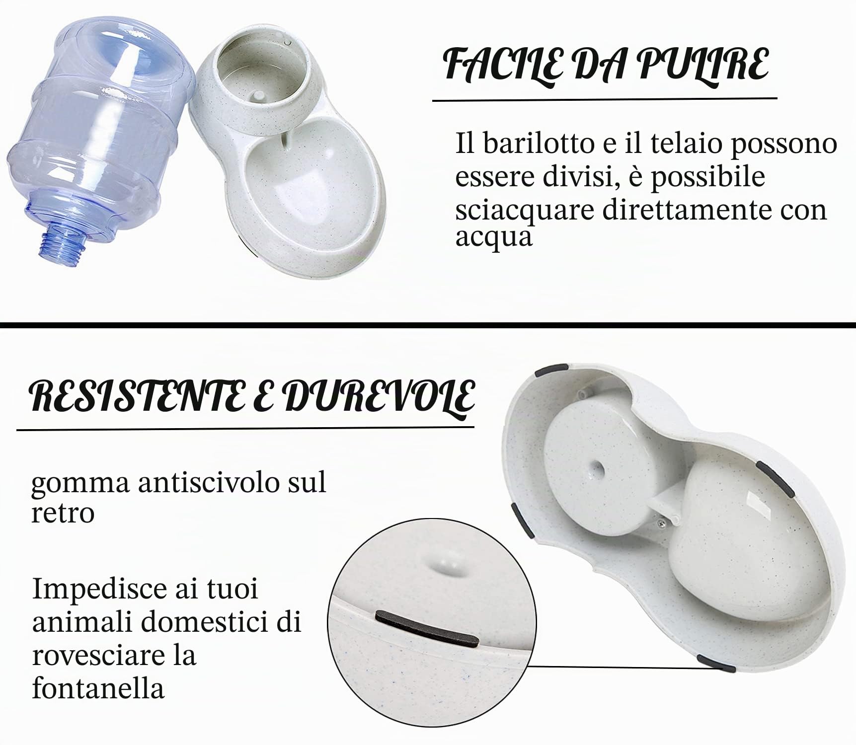 Distributore automatico di acqua per animali domestici, 11 l, grande stazione di erogazione dell'acqua per cani, fontana autoerogante per piccoli cuccioli e gatti e cani