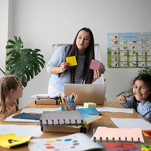 Miniatura 7 de 36 unidades (2 pulgadas, 1-38 pulgadas, 1 pulgada) discos negros de plástico, discos de expansión, cuadernos, discos de planificación, accesorios de