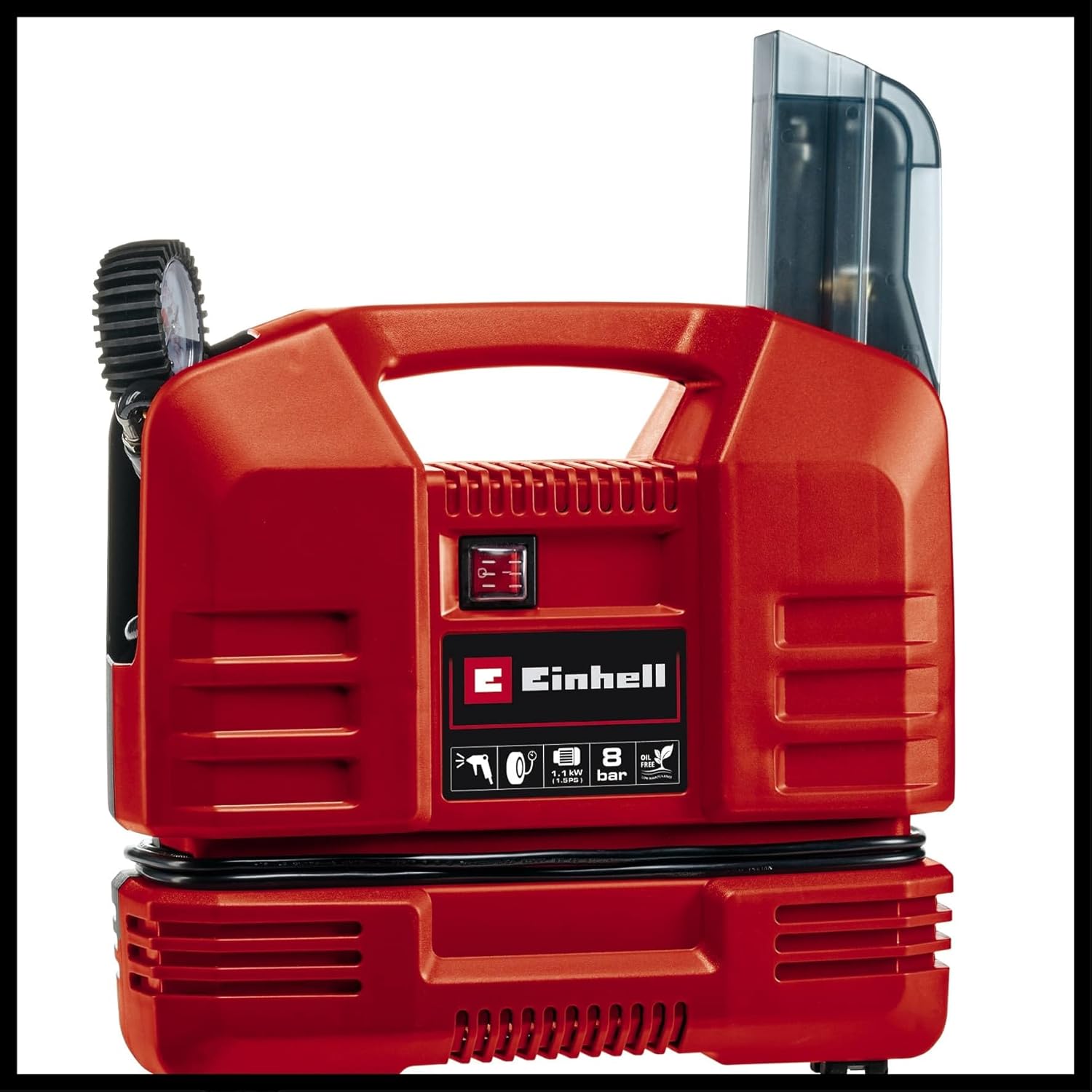 Einhell Portable Oil-Free Air Compressor with Gun - 8 Bar, 116 PSI, 240V, 1100W Service-Free Motor, 3m Hose - TC-AC 190 of Small Compressor for Workshops with 3 Year Warranty 9 71n5ySFO1SL. AC SL1500