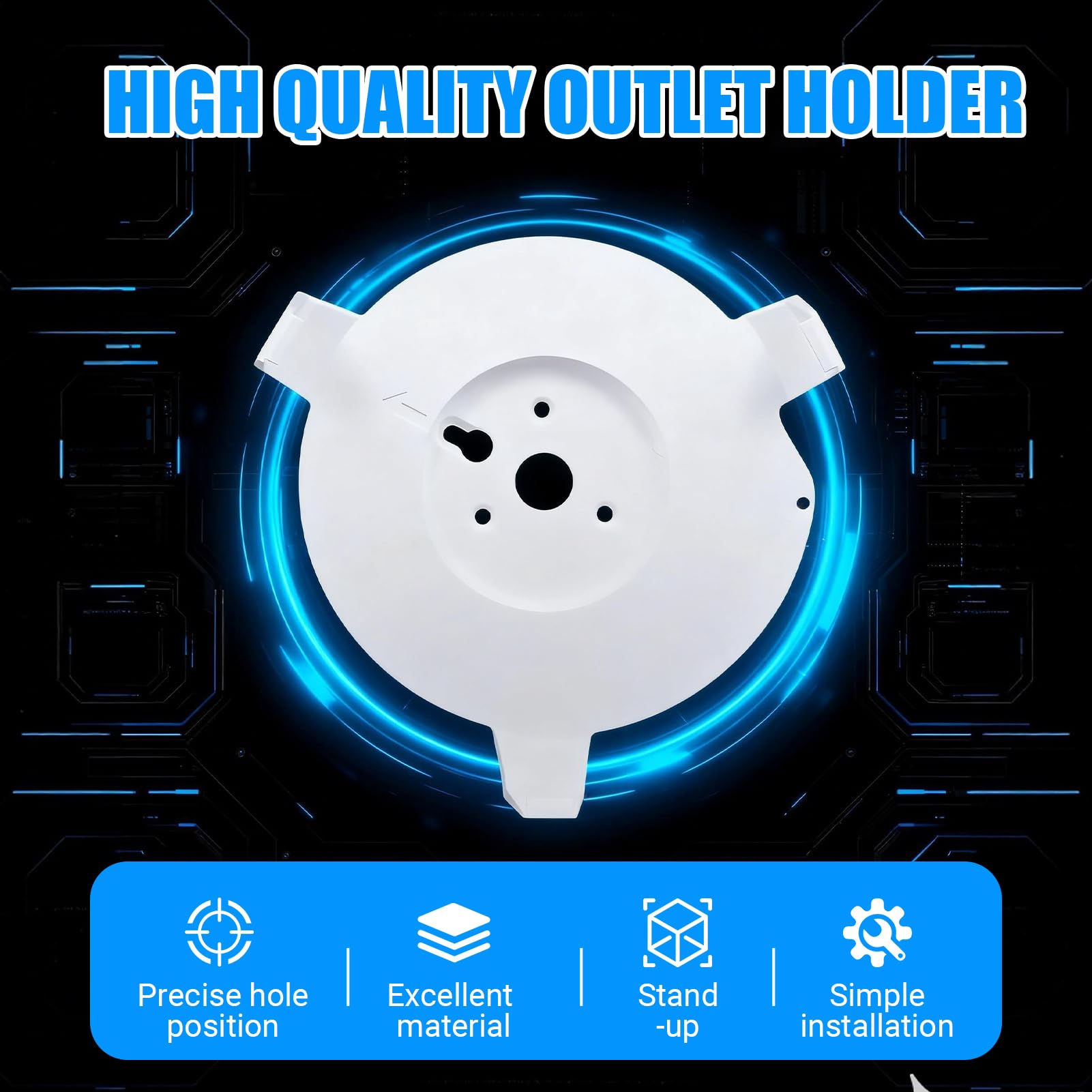 Supporto a parete per TP Link Deco M9 Plus per tutta la casa Supporto per staffa robusto Supporto per router TP Link salvaspazio Collegabile senza cavi disordinati o viti appese (3 pezzi)