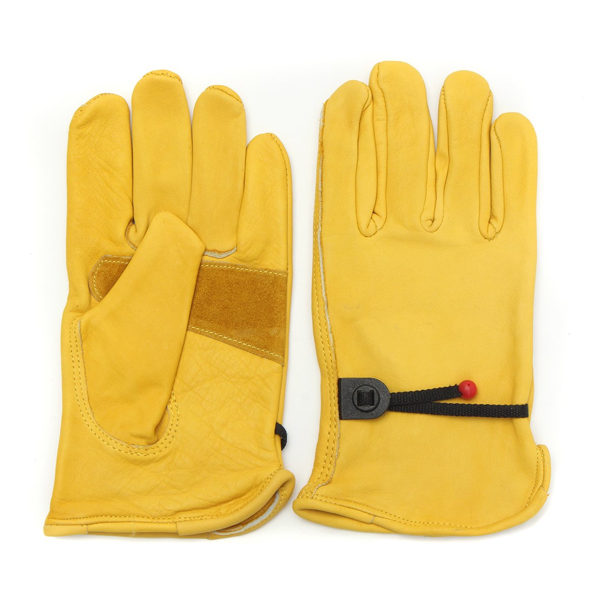 Gants moto sport racing en cuir jaune vintage taille S pour motards