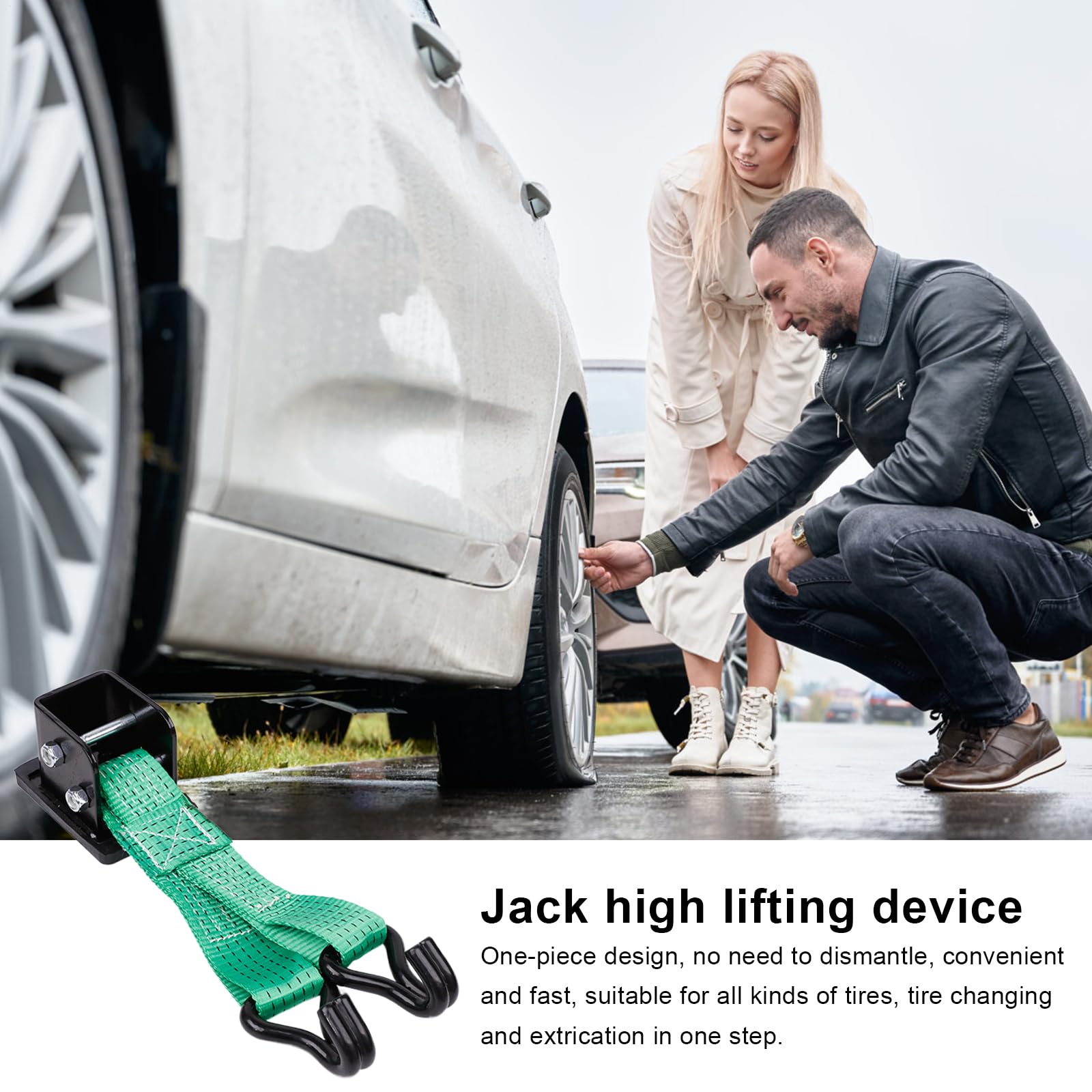 Dispositivo di sollevamento pneumatici a labbro generico per Canvas Jack | Cambiamento Il cric, Indispensabile Road Trip losfort per camion, SUV e minivan