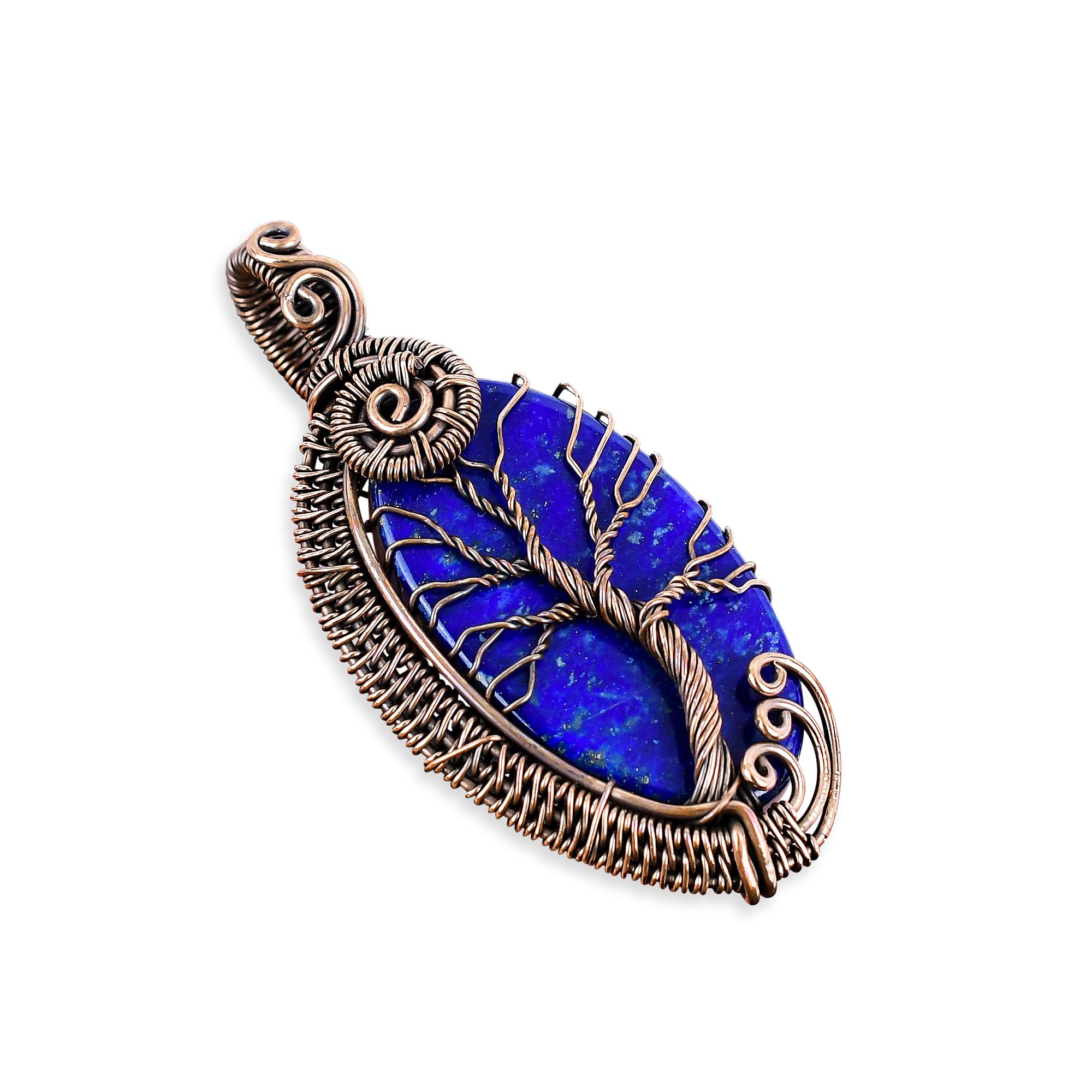 Gorgious Tree of Life Copper Wire Wrapped Gemstone Pendant Necklace Jewelry Gift wedding Jewely