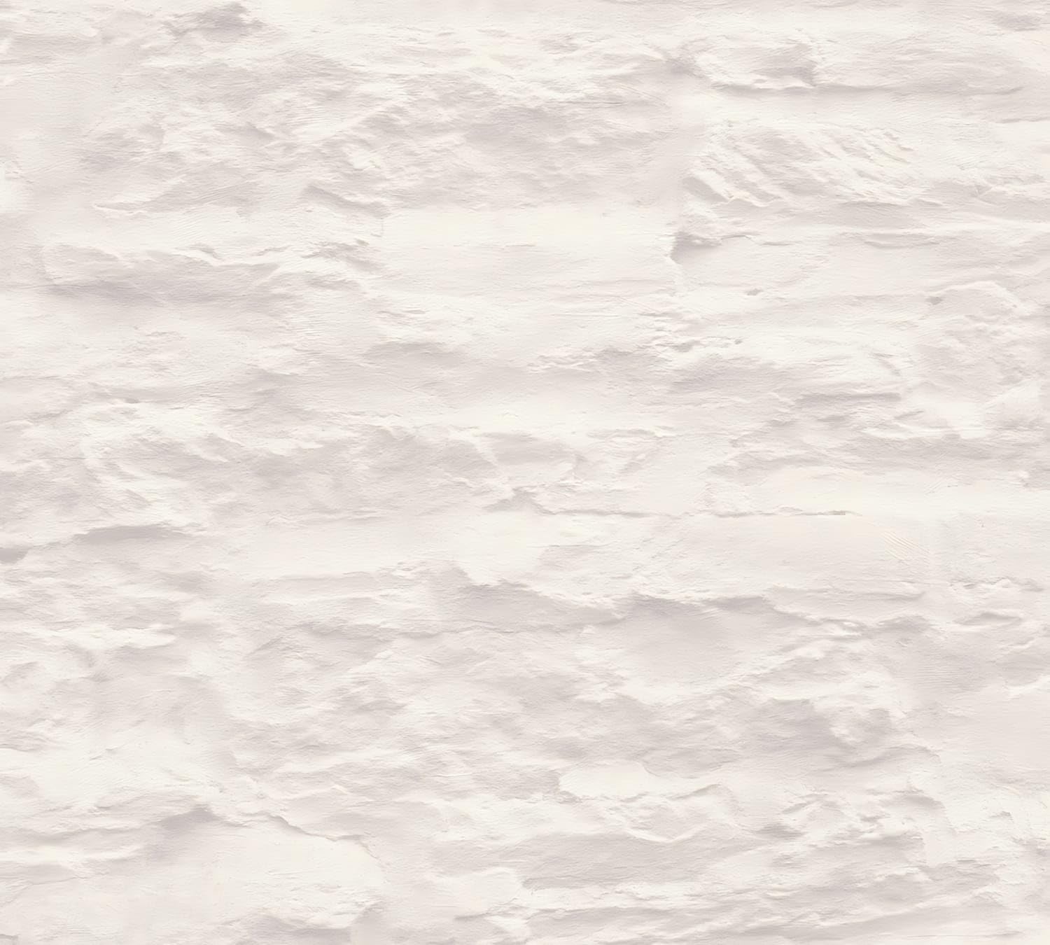 Papier peint aspect pierre blanc crème revêtement mural 5m2