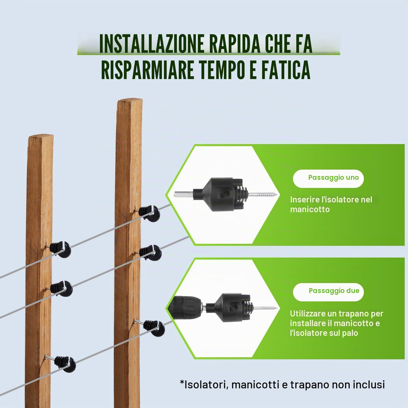 VEVOR Filo di Alluminio Calibro 16 per Recinzioni Elettriche, Filo Elettrico Portatile 500 m, Lega Alluminio 1,6 mm Diametro per Maggiore Conduttività e Resistenza alla Ruggine, per Cavalli, Bestiame