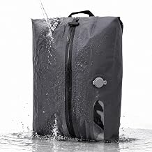 Vikye Bolsa de Compresión Al Vacío para Viajes, 16L 70d TPU Impermeable Reutilizable Paquete de Viaje Portátil Kit de Bolsa de Vacío para Maletas, Mochila (GREY)