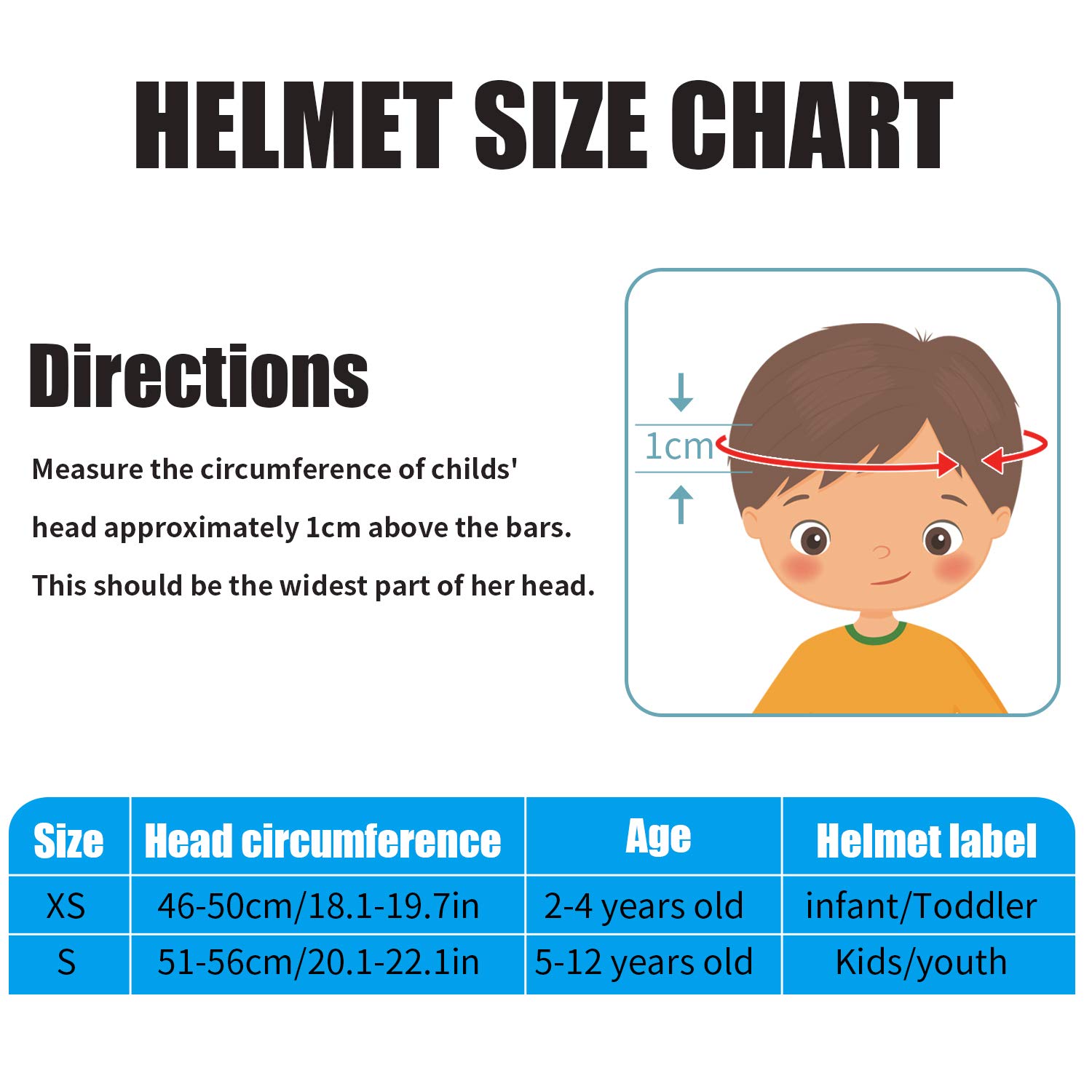 Bike Helmet Sizing Helmet Size Chart Follow These Easy