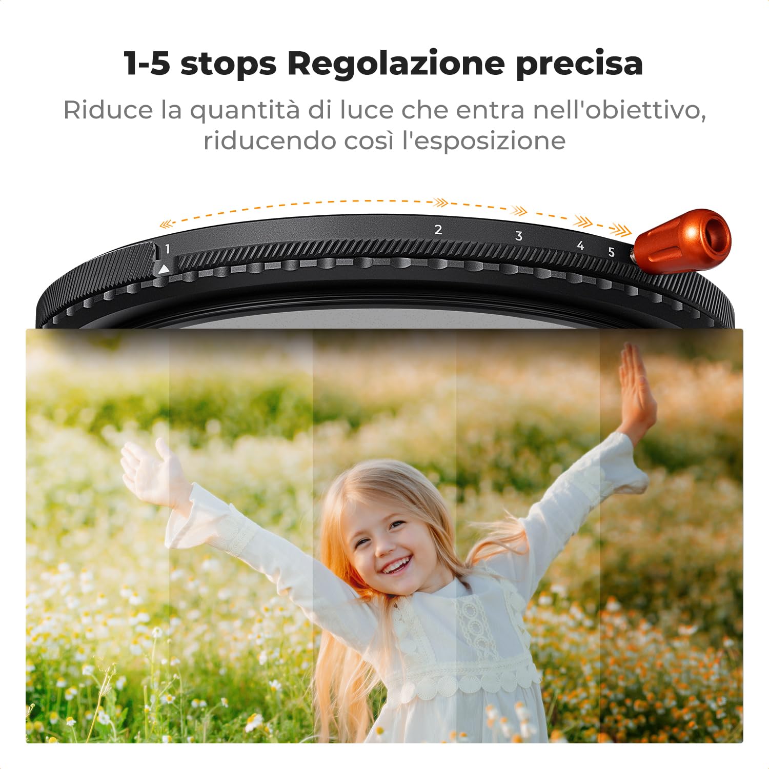 K&F CONCEPT 77mm Nano-Xcel Filtro 3 En 1 Funzione Black Mist 1/4 & Variabile ND2-32 & CPL con Un Panno di Pulizia per Obiettivo Fotocamera, Filtro in Vetro Ottico con 28 Strati Nano Rivestimento