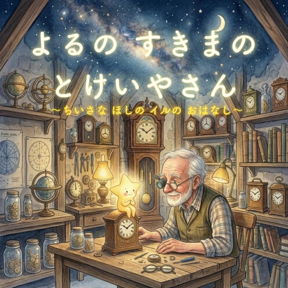 よるのすきまのとけいやさん: ちいさなほしのイルのおはなし