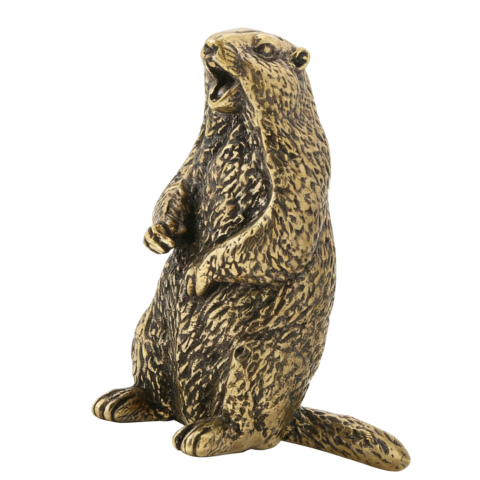 Sculpture marmotte en métal antique : l'idée cadeau idéale pour amoureux de nature