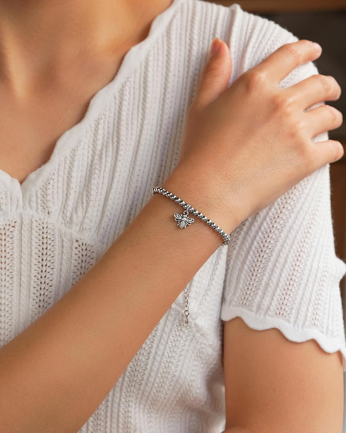 Lucky Firefly/Bumble Bee Bracelet for Women, Inspirational Birthday Festival Gifts - Image 2