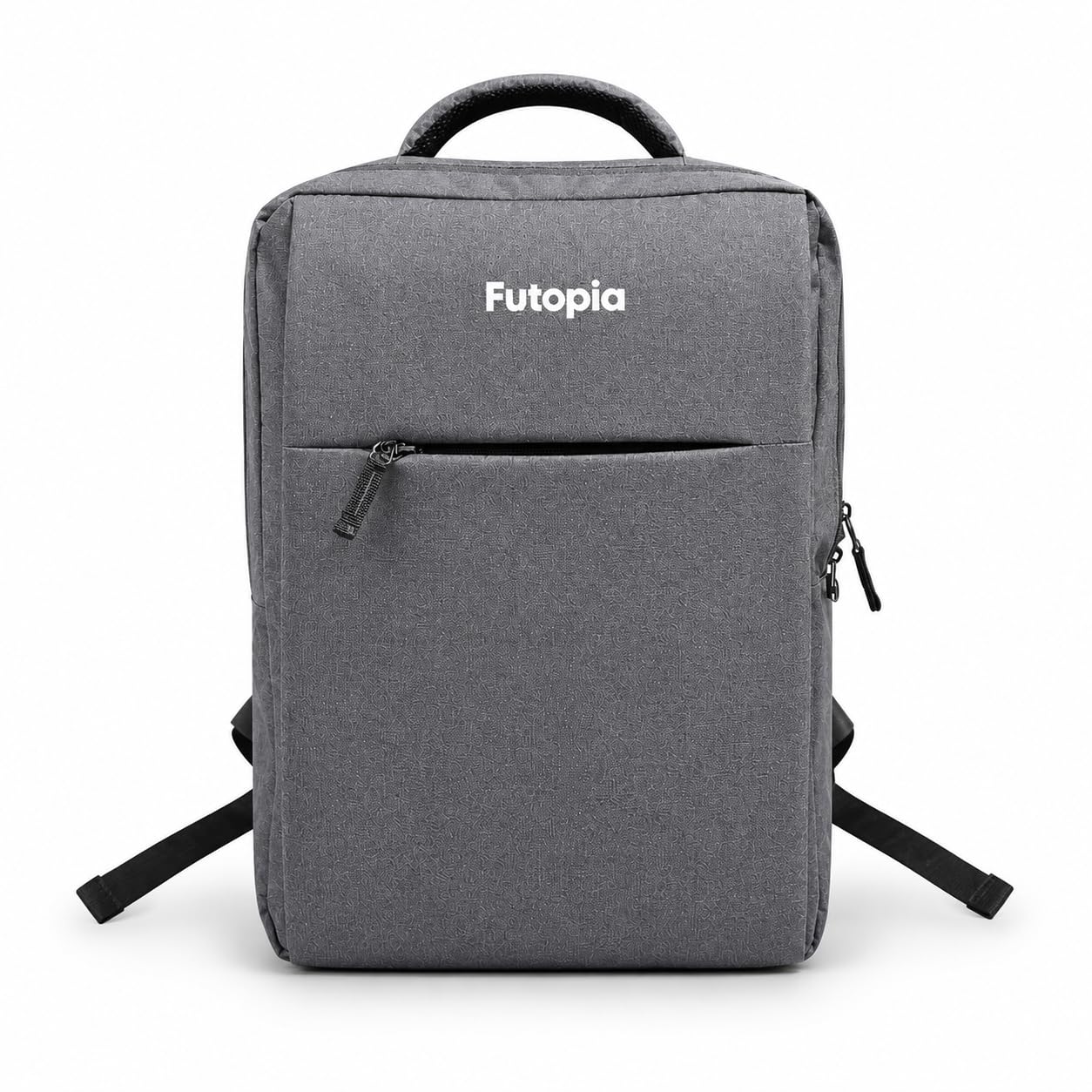 Futopia Premium 15.6-Inch Expandable Laptop Backpack – Water-Resistant Polyester Business Travel Bag with Wet/Dry Compartment & 2 Front Zipper Pockets (Gray)-image-43