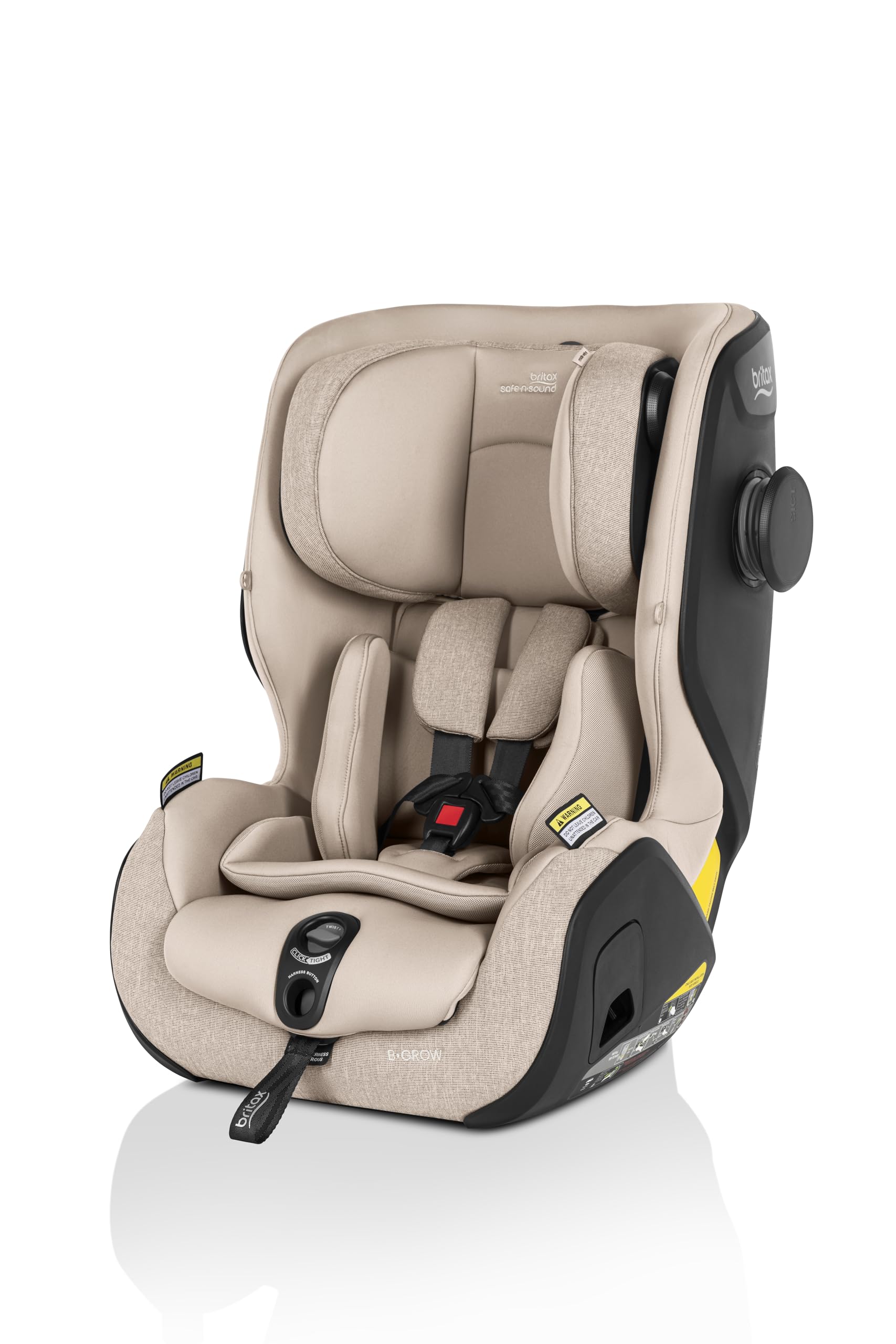 Britax Safe-n-Sound B-Grow Style Car Seat Teak, Advanced Side Impact Cushion Technology, ClickTight Installation, Forward Facing with in-Built Harness, 6 Months to 8 Years, Cup Holders (8070) Baby