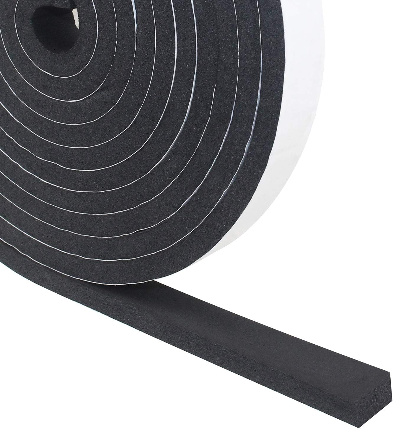 DGSL Foam Insulation Tape, Weather Stripping Door Seal Strip for Doors and Windows,Sliding Door,Sound Proof Soundproofing Door Seal,Weatherstrip,Air Conditioning Seal Strip (3/4In x 3/8In x 16.5Ft)