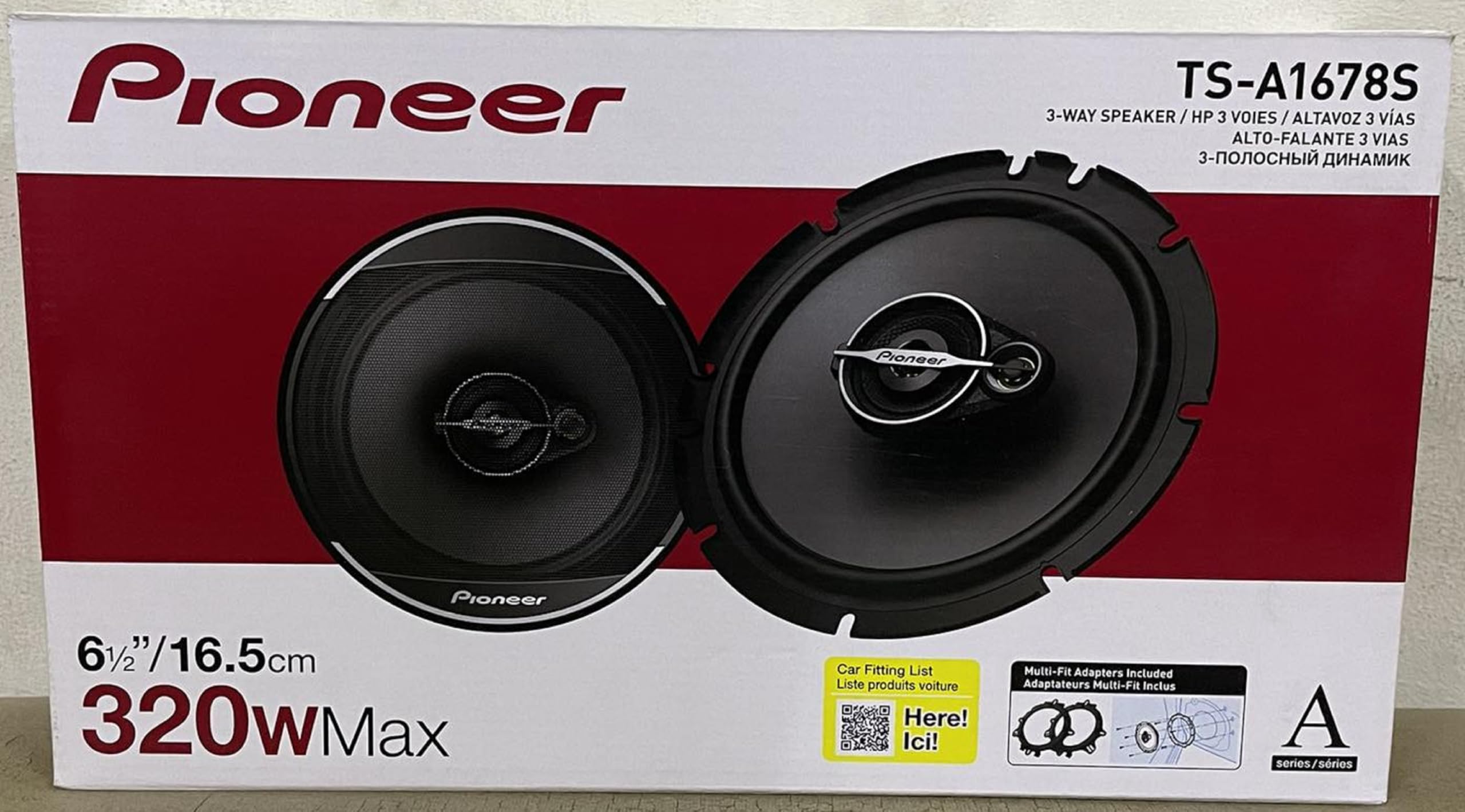 Amazon.co.jp: Pioneer TS-A1676R 6.5-Inch 3-Way Speaker Pair