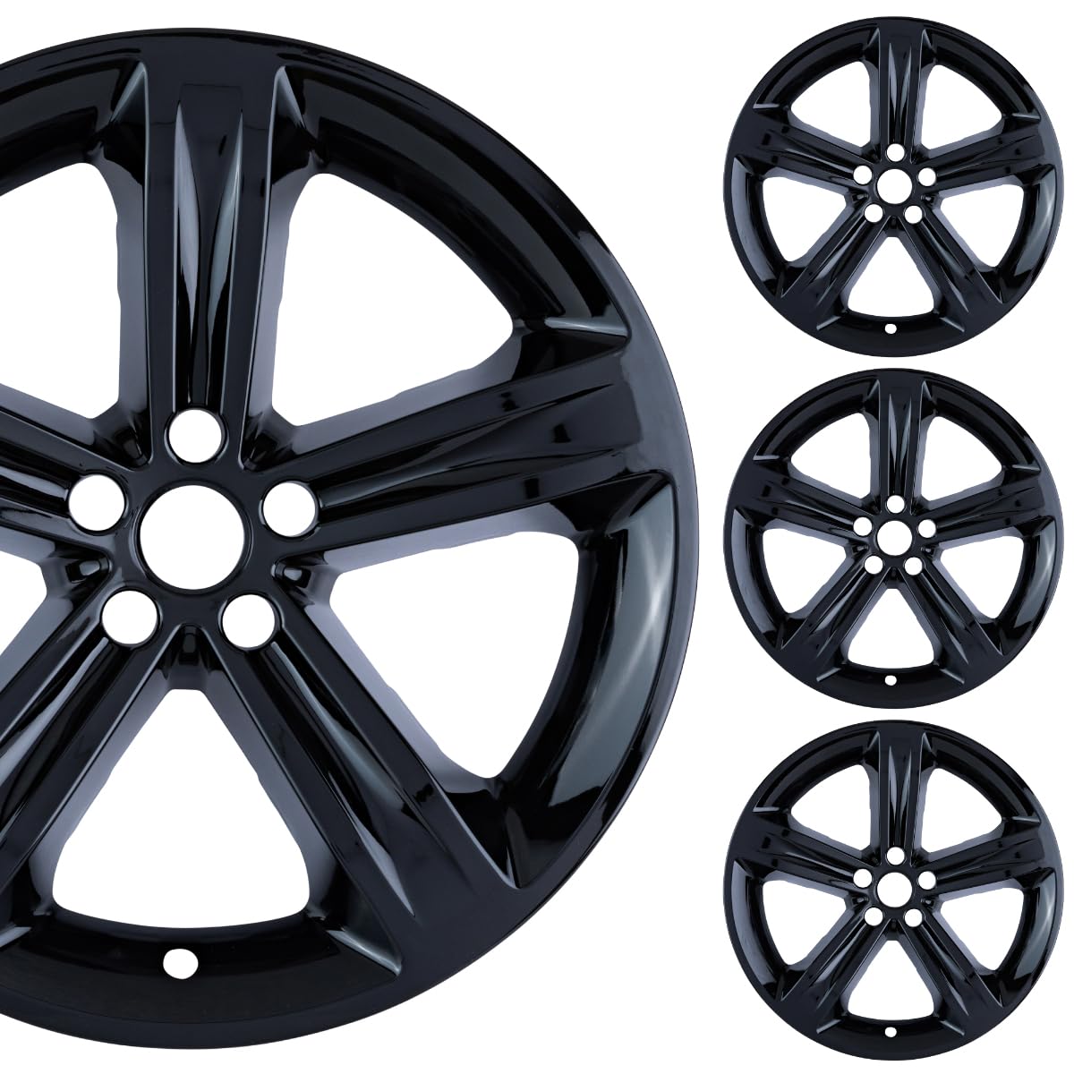 チャレンジャー・チャージャー　美品　20インチホイール Amazon.co.jp: PACRIM 20インチ グロスブラックホイールスキンセット