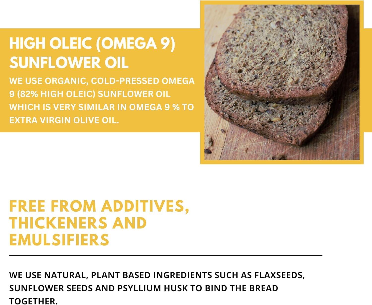 Barbabietola di lino KETO PANE/BIOLOGICO/SENZA GLUTINE/ALTA FIBRA OMEGA 3/RIPIENE/CONFEZIONE DA 6 X250 g (durata della mensola lunga)