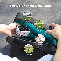 Vista 4 de Hiseeu Solar Camera Security Outdoor, 3 Pack 100% Wireless 3K 4MP Surveillance Indoor WiFi Smart Cameras for Home Security Outside, PIR/AI Motion