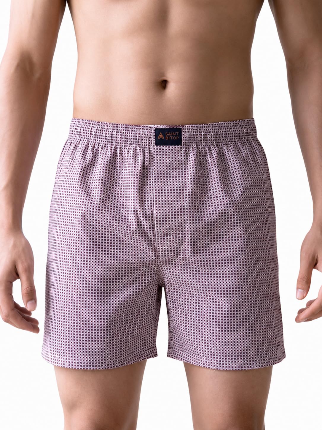 Men's Printed Cotton Boxer Shorts | Soft Breathable Fabric | Regular Fit | Assorted Floral, Paisley & Geometric Prints (in, Alpha, L, Regular, Standard, White Maroon Prints)-picture-46