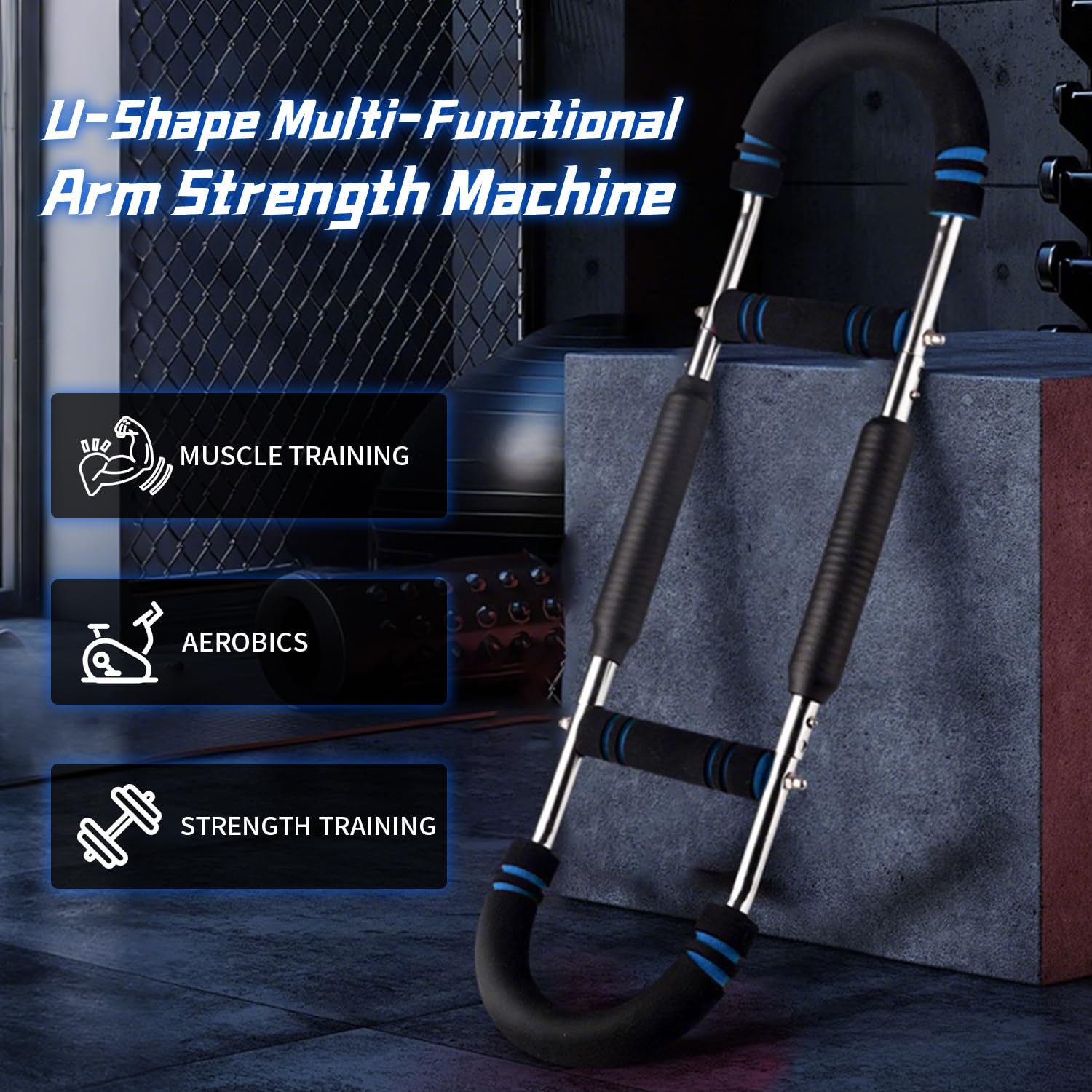 Twister Arm Trainer,Forza del braccio multifunzionale a forma di U, Attrezzo per Allenamento Del Torace Regolabile Da 40 a 100 Libbre, Allenatore per Braccia, Arm Trainer