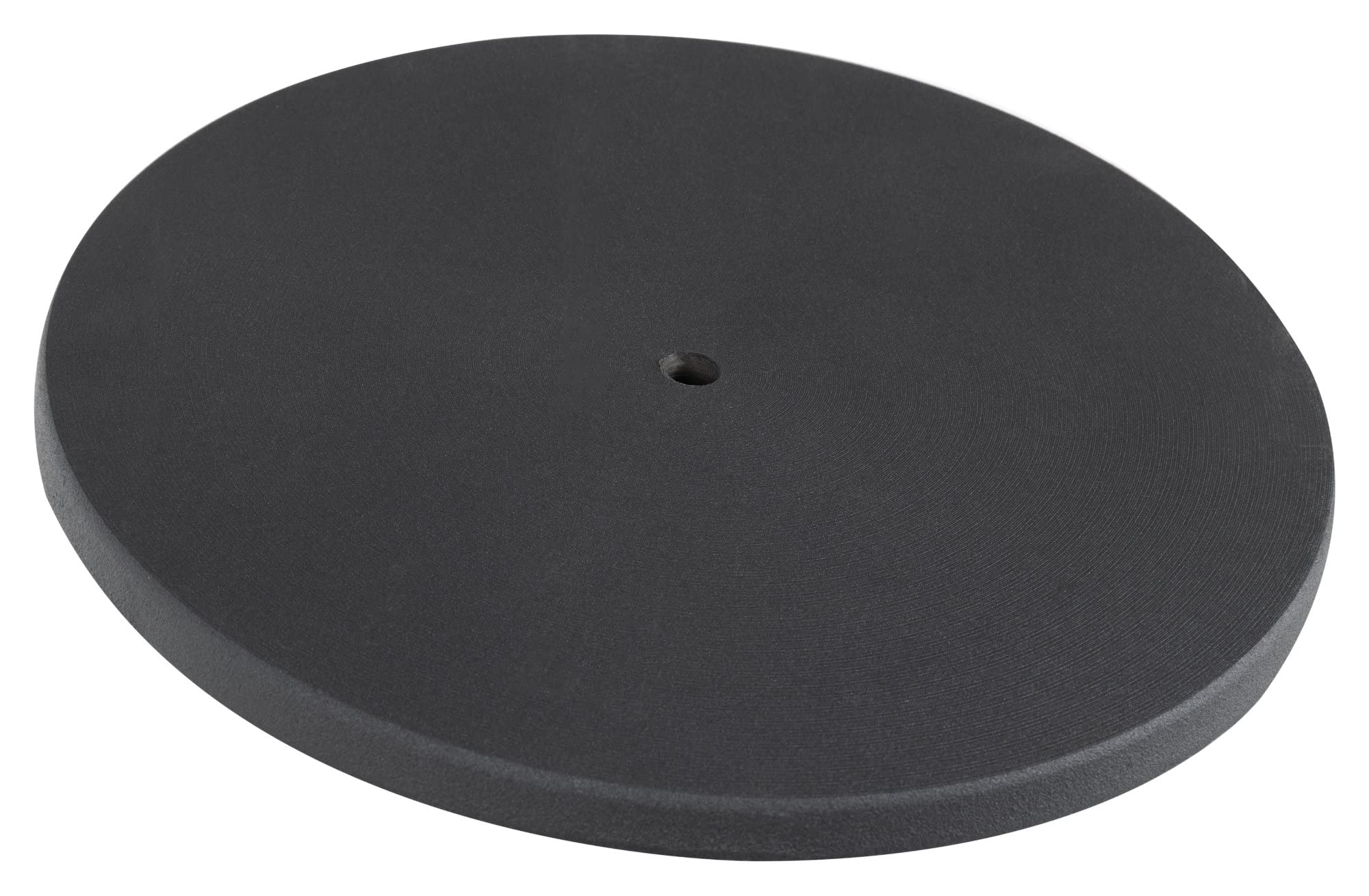 Pronomic SLS-4420 BK Piastra per Asta Distanziatrice, Con filettatura M20 | Base tonda pesante per aste distanziatrici per casse acustiche, In ghisa, Diametro: 44 cm, Peso: 9, 0 kg, Colore: Nero