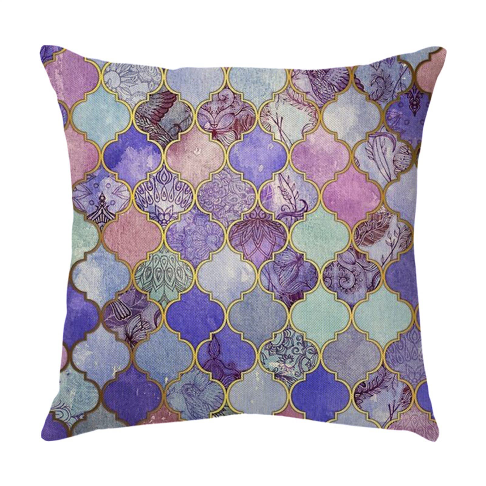 4 Piezas Funda de Almohada Turquesa Fundas de Cojín Terciopelo Sencillo y Decorativo para Sofá Camas Dormitorio Coche Lino Cojines Throw Pillow Covers 80x80cm/32x32 Inch