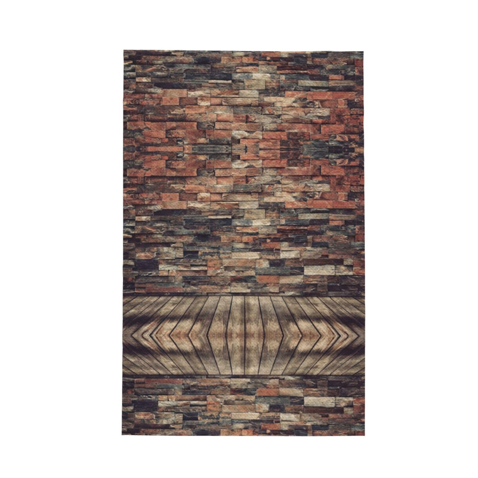 Xxahnbm Black Brick Wall Print Waffle Kitchen Towel,Absorbent Hand Towel