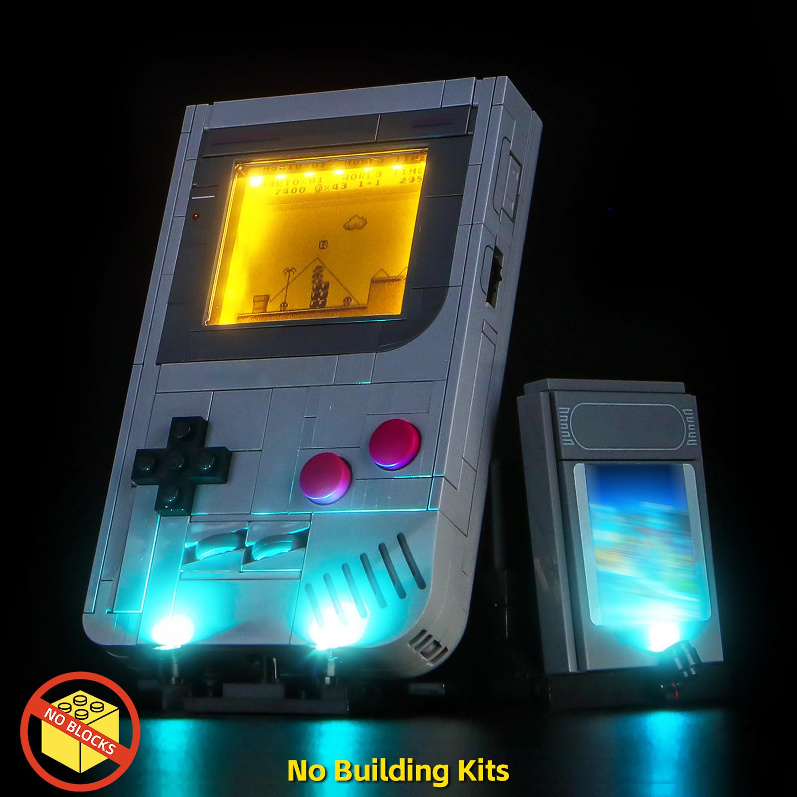 Zestaw świateł LED kompatybilny z Lego 72046 Game Boy (nie jest to model), zestaw oświetlenia dekoracyjnego, kompatybilny z klockami Lego Game Boy