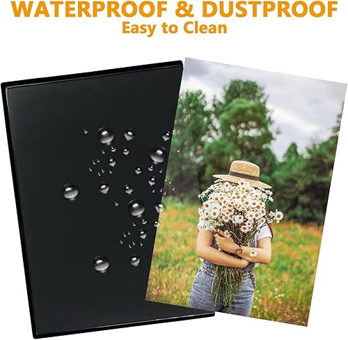 Miniatura 5 de Mingting 10 portarretratos magnéticos de 5 x 7 pulgadas para refrigerador, imanes reutilizables, fundas de fotos para nevera, taquilla, gabinete de