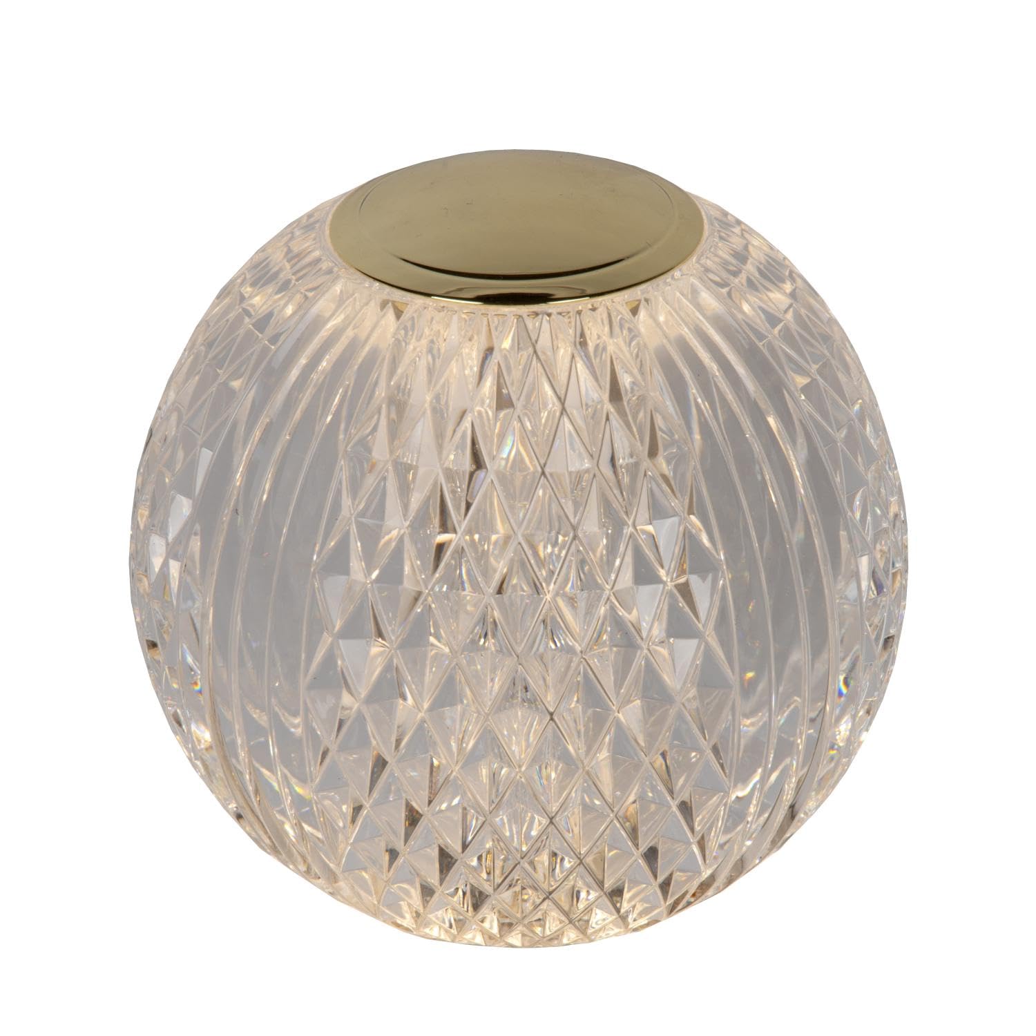 LUCIDE CINTRA - wiederaufladbare Tischlampe - Akku/Batterie - Ø 11 cm - LED 3 StepDim - 1x2W 2700K - Transparent